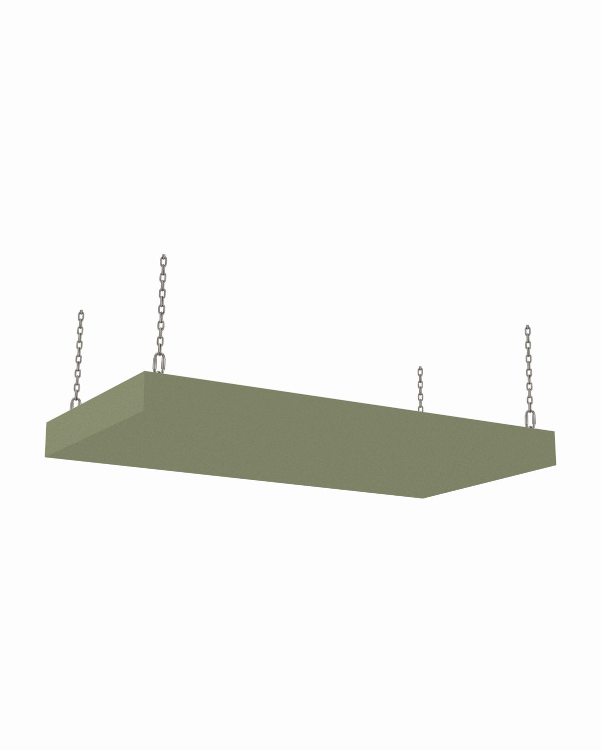 Broadband acoustic ceiling cloud, 3 x 6 ft, Guilford of Maine Anchorage in Eucalyptus