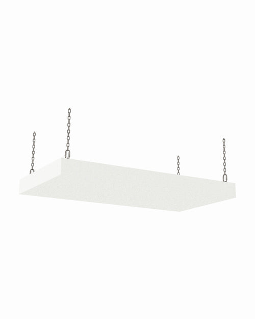 Broadband acoustic ceiling cloud, 3 x 6 ft, Guilford of Maine Anchorage in White