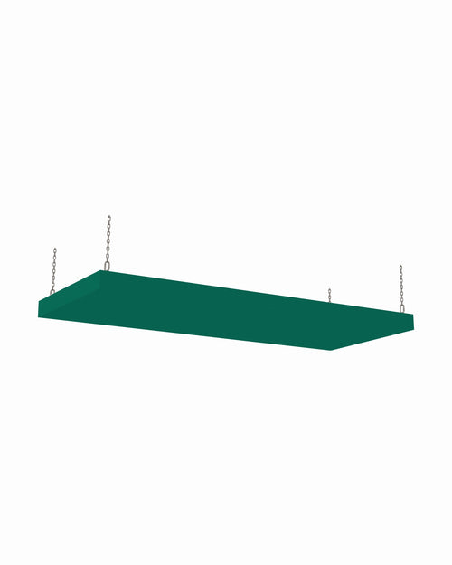 Broadband acoustic ceiling cloud, 4 x 10 ft, Guilford of Maine Anchorage in Turquoise