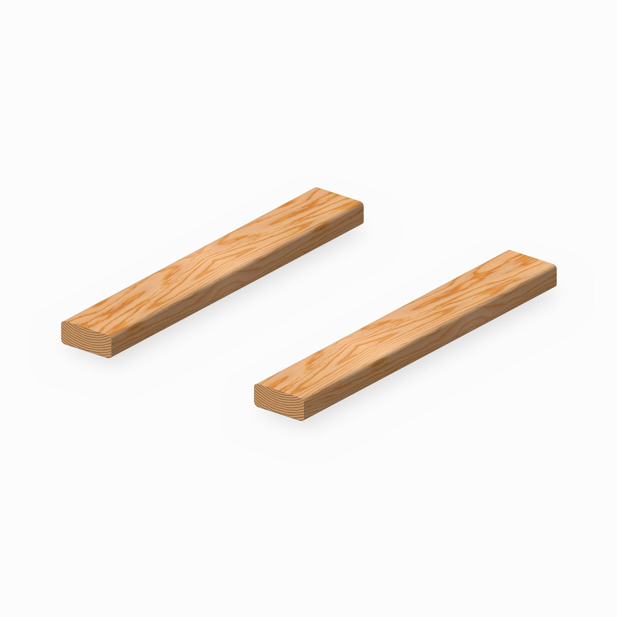 Floor Leg Set in Clear Matte, solid Douglas fir legs for the Diaphragm Absorber