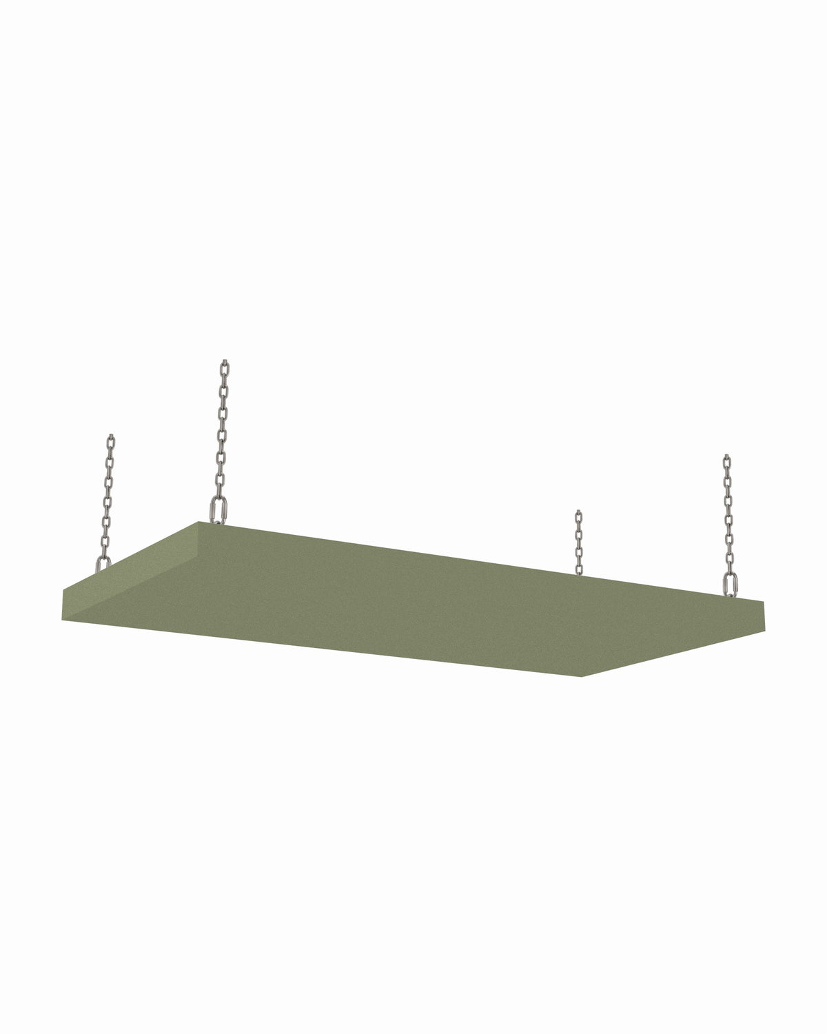 Mid/High acoustic ceiling cloud, 3 x 6 ft, Guilford of Maine Anchorage in Eucalyptus