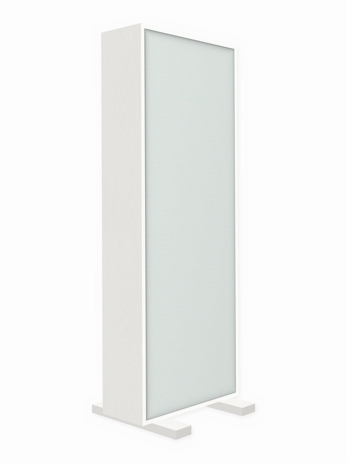 Painted pine free-standing gobo panel, 2 x 6 ft, Guilford of Maine Anchorage in Dew