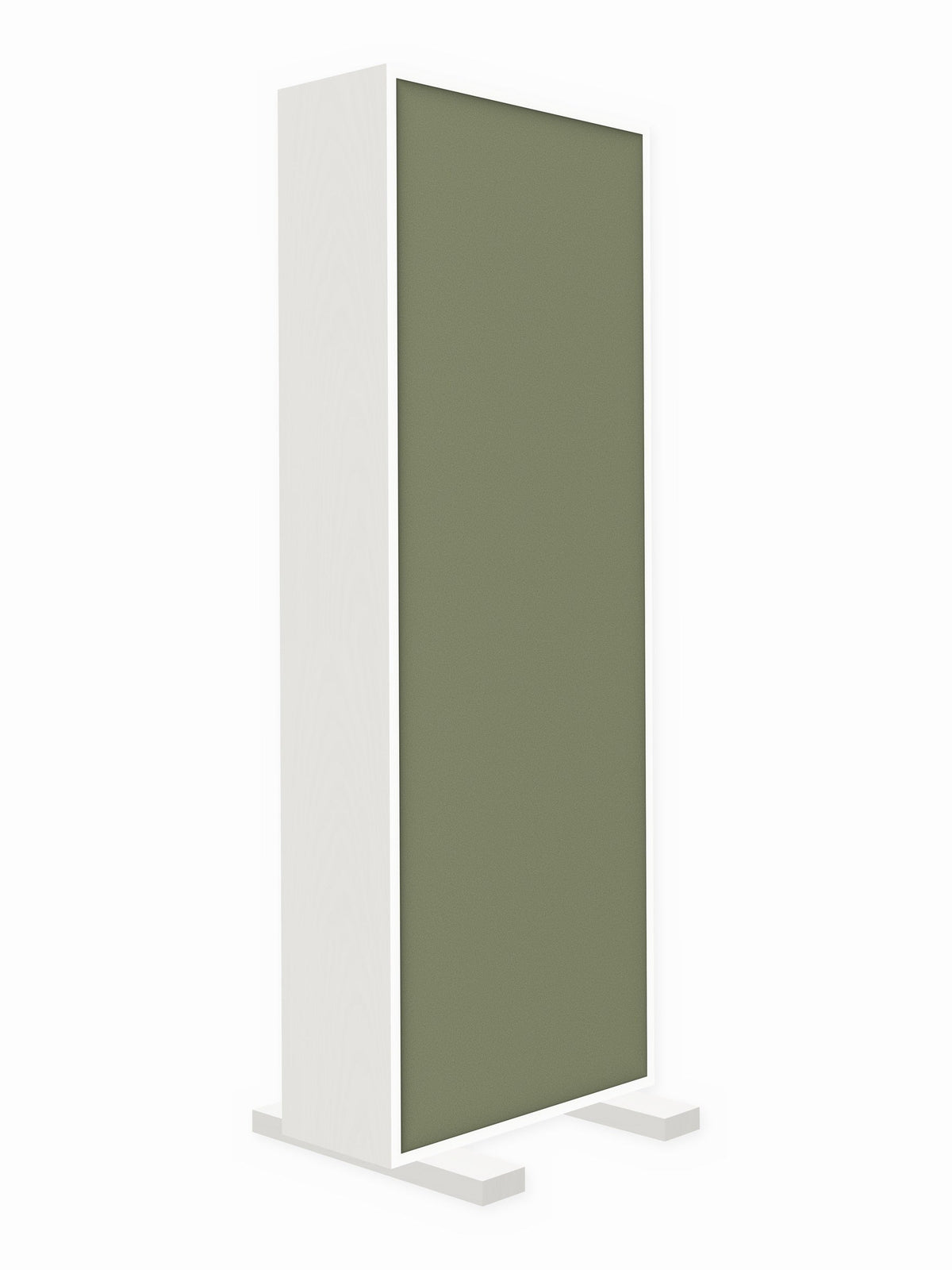 Painted pine free-standing gobo panel, 2 x 6 ft, Guilford of Maine Anchorage in Eucalyptus
