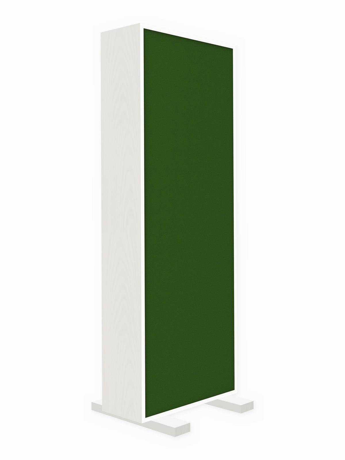 Painted pine free-standing gobo panel, 2 x 6 ft, Guilford of Maine Anchorage in Fern