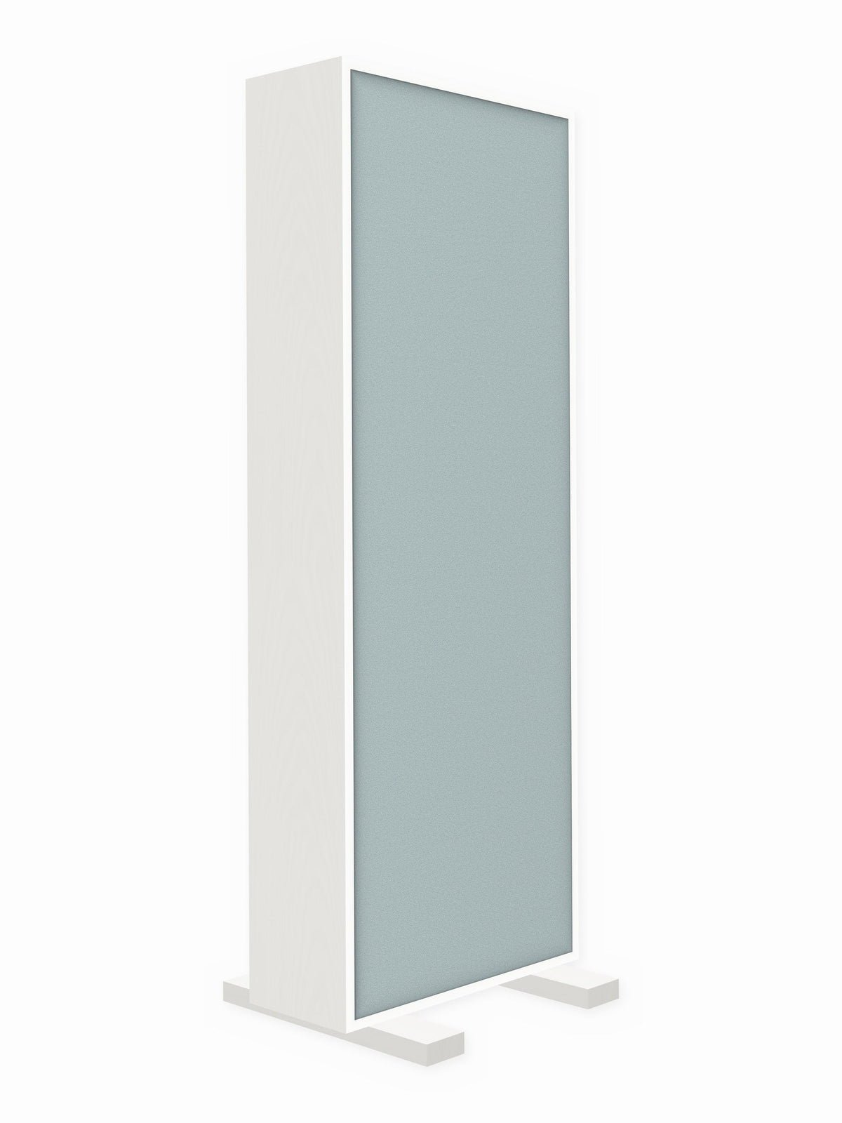 Painted pine free-standing gobo panel, 2 x 6 ft, Guilford of Maine Anchorage in Fog