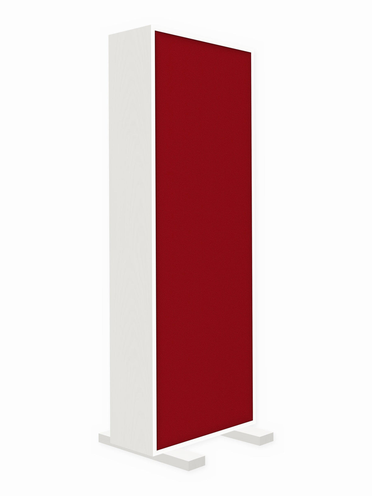 Painted pine free-standing gobo panel, 2 x 6 ft, Guilford of Maine Anchorage in Geranium