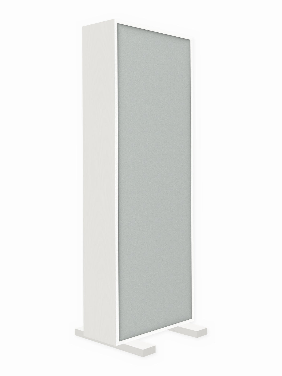 Painted pine free-standing gobo panel, 2 x 6 ft, Guilford of Maine Anchorage in Overcast