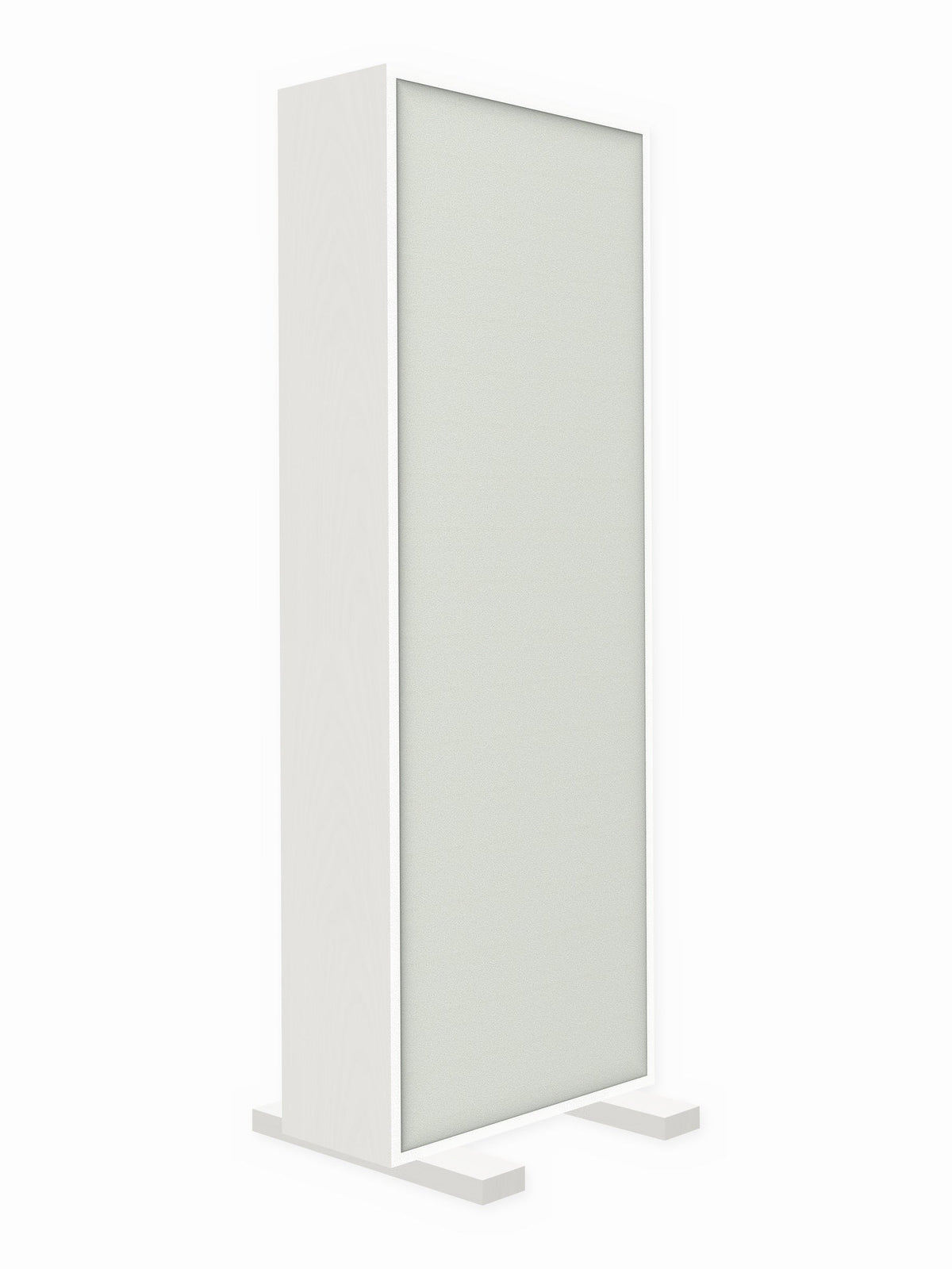 Painted pine free-standing gobo panel, 2 x 6 ft, Guilford of Maine Anchorage in Pearl