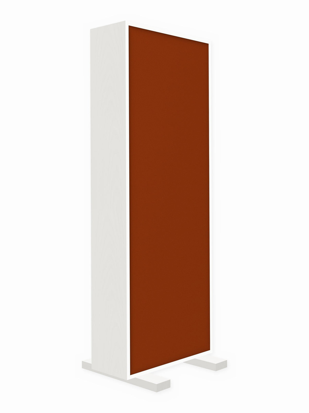 Painted pine free-standing gobo panel, 2 x 6 ft, Guilford of Maine Anchorage in Pumpkin