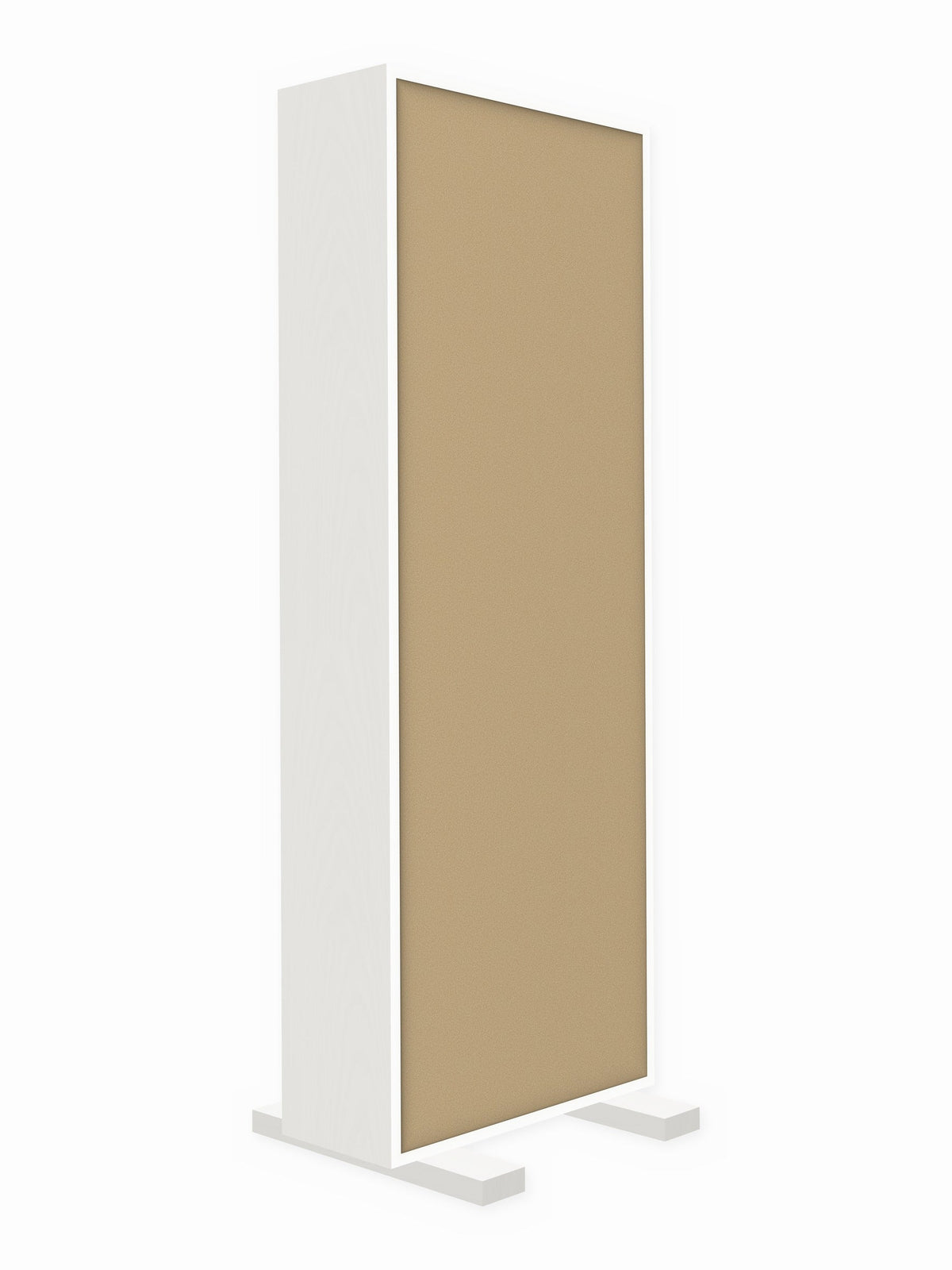 Painted pine free-standing gobo panel, 2 x 6 ft, Guilford of Maine Anchorage in Vanilla