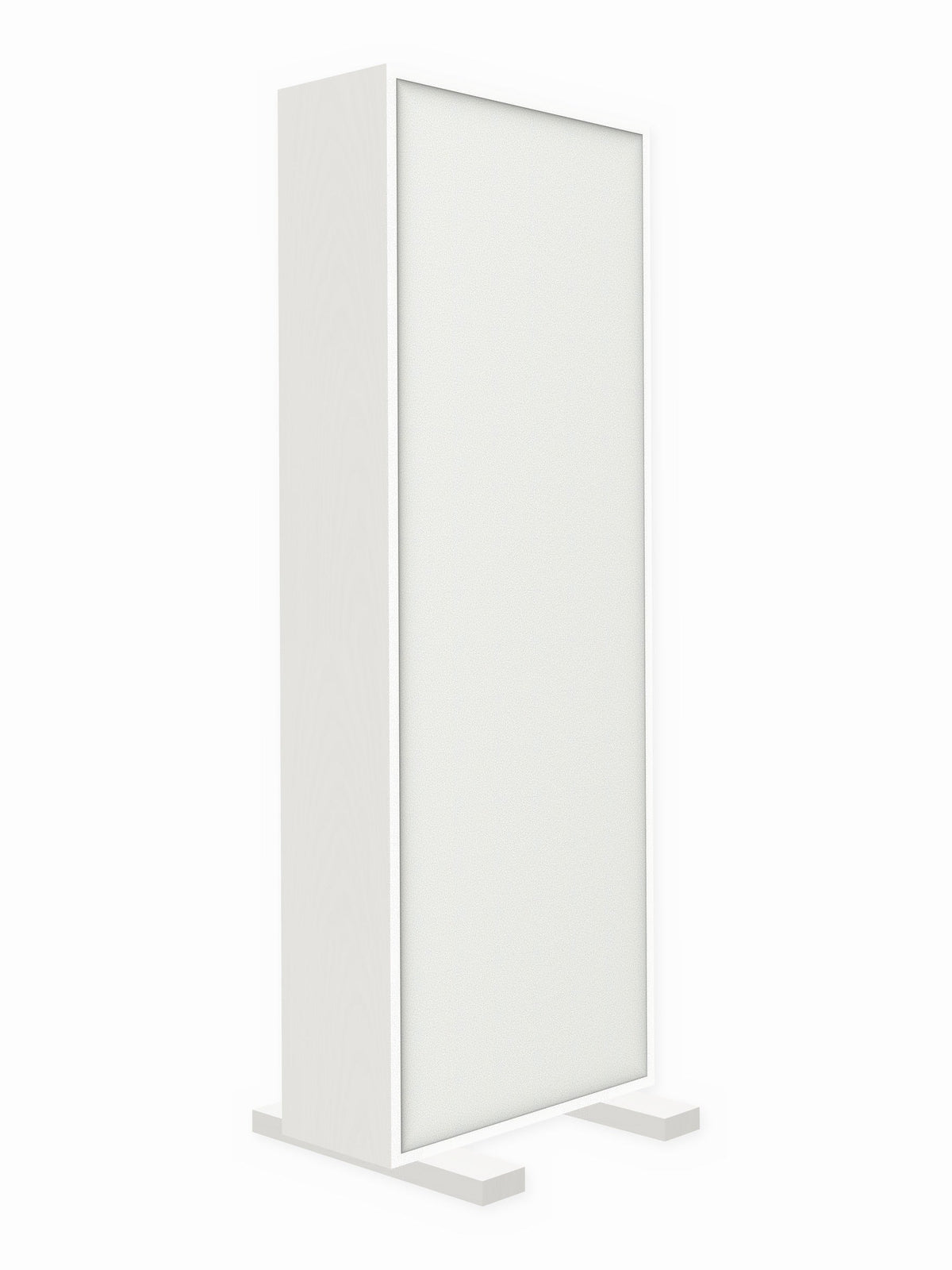 Painted pine free-standing gobo panel, 2 x 6 ft, Guilford of Maine Anchorage in White