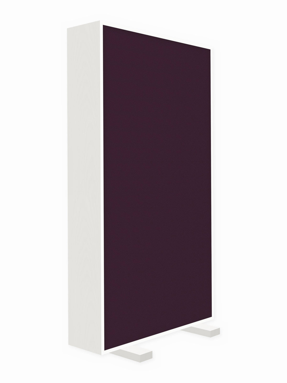 Painted pine free-standing gobo panel, 3 x 6 ft, Guilford of Maine Anchorage in Aubergine