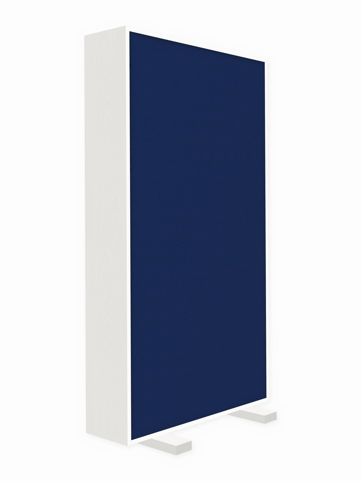Painted pine free-standing gobo panel, 3 x 6 ft, Guilford of Maine Anchorage in Cobalt