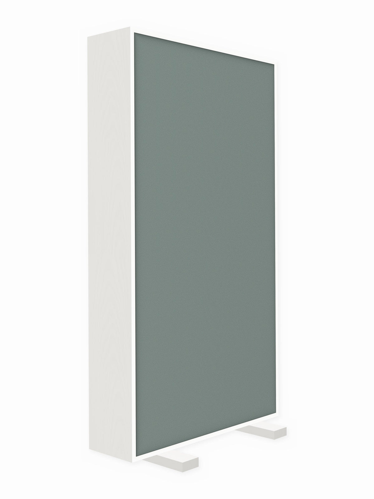 Painted pine free-standing gobo panel, 3 x 6 ft, Guilford of Maine Anchorage in Slate