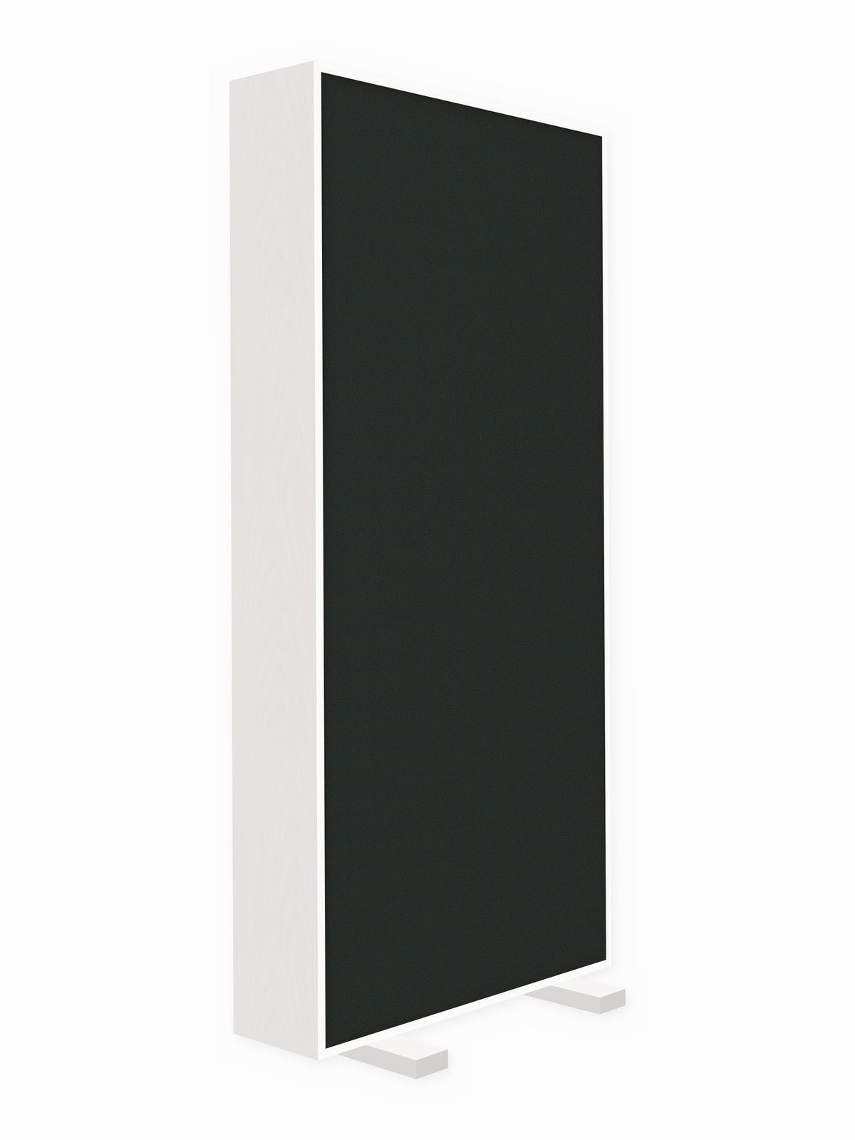 Painted pine free-standing gobo panel, 3 x 7 ft, Guilford of Maine Anchorage in Graphite