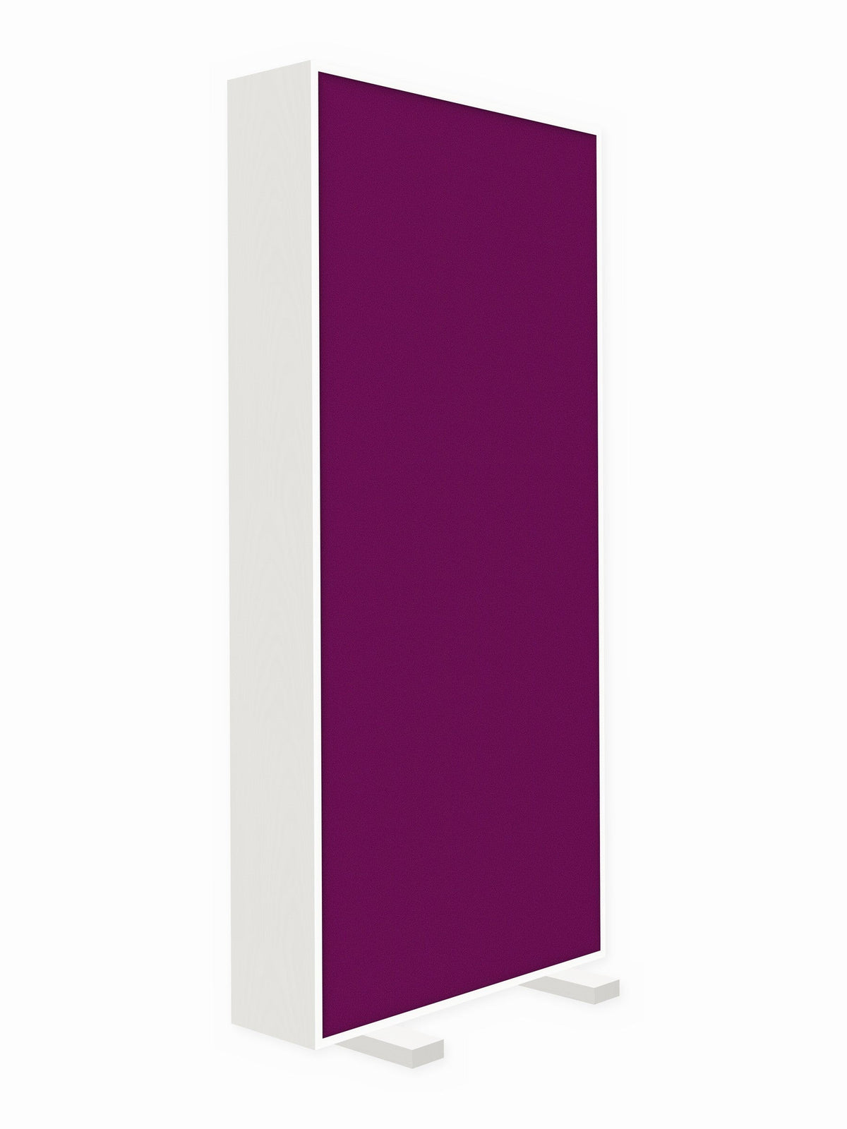 Painted pine free-standing gobo panel, 3 x 7 ft, Guilford of Maine Anchorage in Orchid