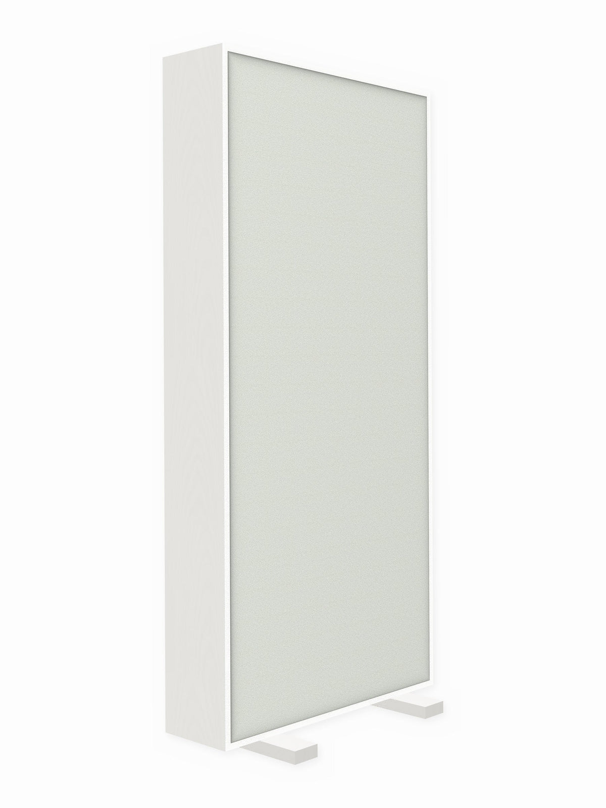 Painted pine free-standing gobo panel, 3 x 7 ft, Guilford of Maine Anchorage in Pearl