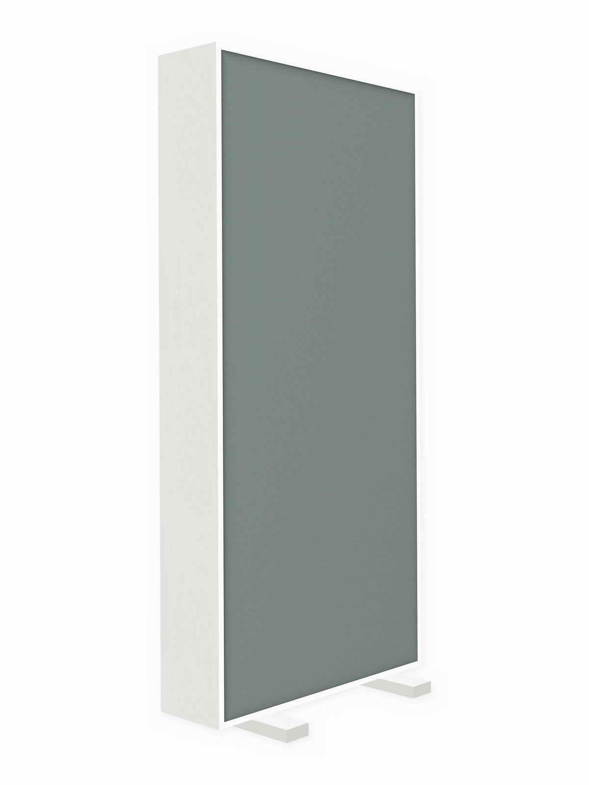 Painted pine free-standing gobo panel, 3 x 7 ft, Guilford of Maine Anchorage in Slate