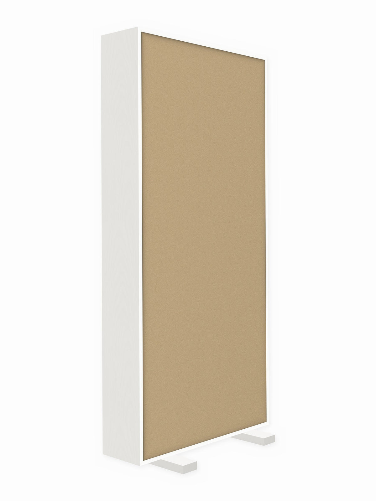 Painted pine free-standing gobo panel, 3 x 7 ft, Guilford of Maine Anchorage in Vanilla