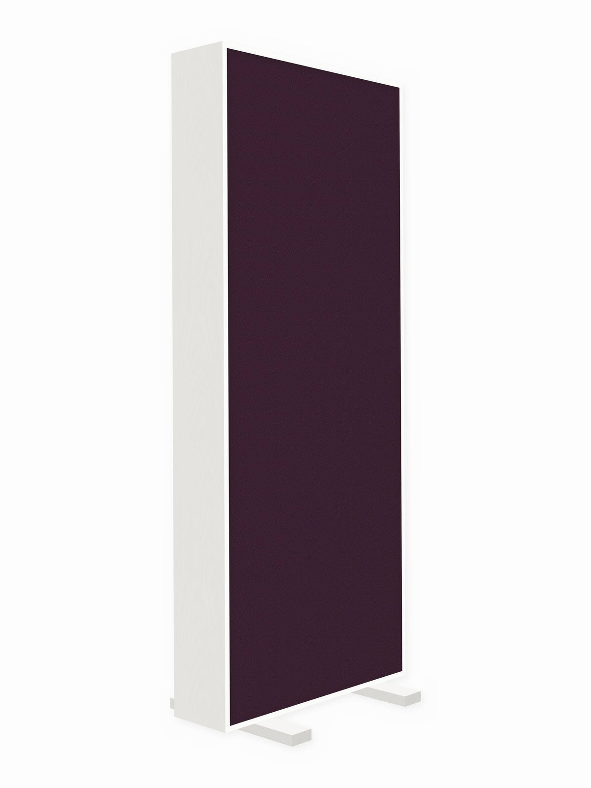 Painted pine free-standing gobo panel, 3 x 8 ft, Guilford of Maine Anchorage in Aubergine
