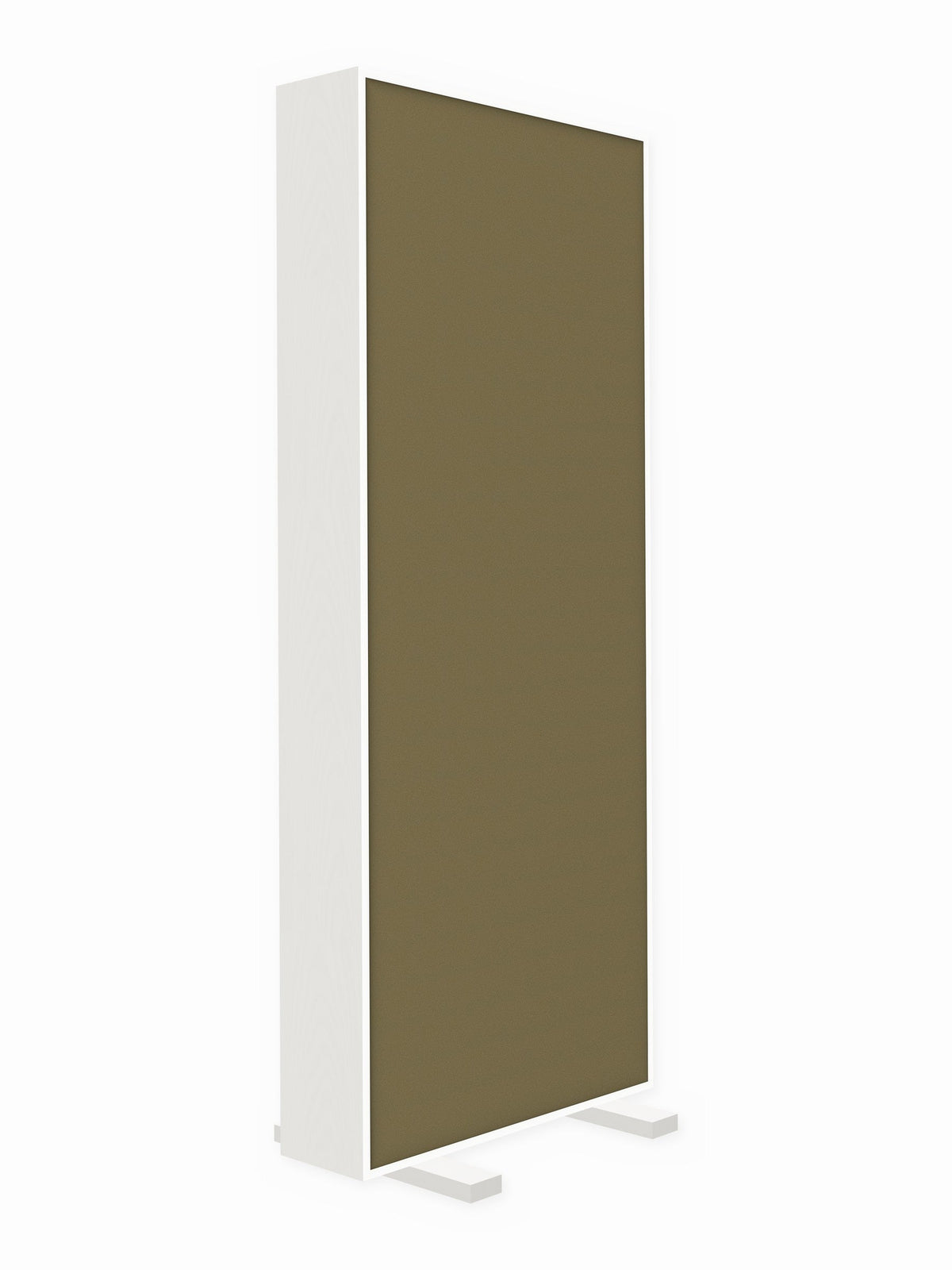 Painted pine free-standing gobo panel, 3 x 8 ft, Guilford of Maine Anchorage in Cumin