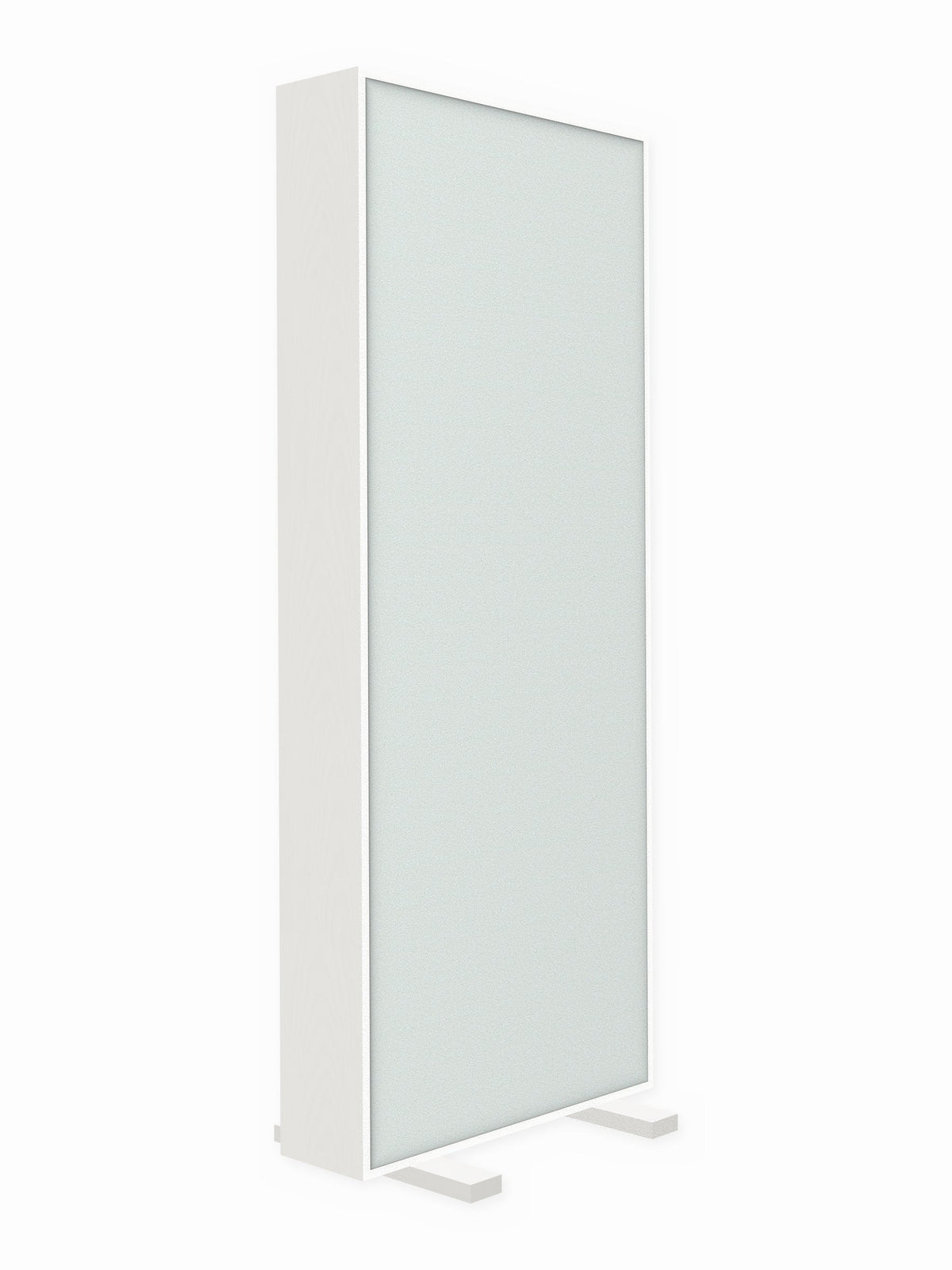 Painted pine free-standing gobo panel, 3 x 8 ft, Guilford of Maine Anchorage in Dew