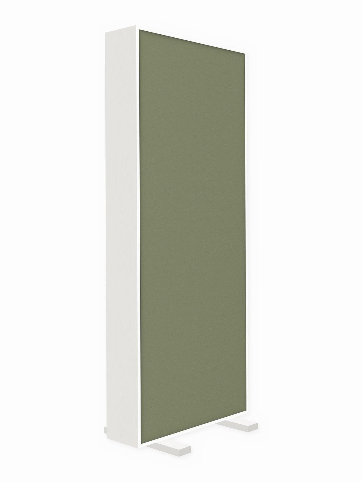 Painted pine free-standing gobo panel, 3 x 8 ft, Guilford of Maine Anchorage in Eucalyptus