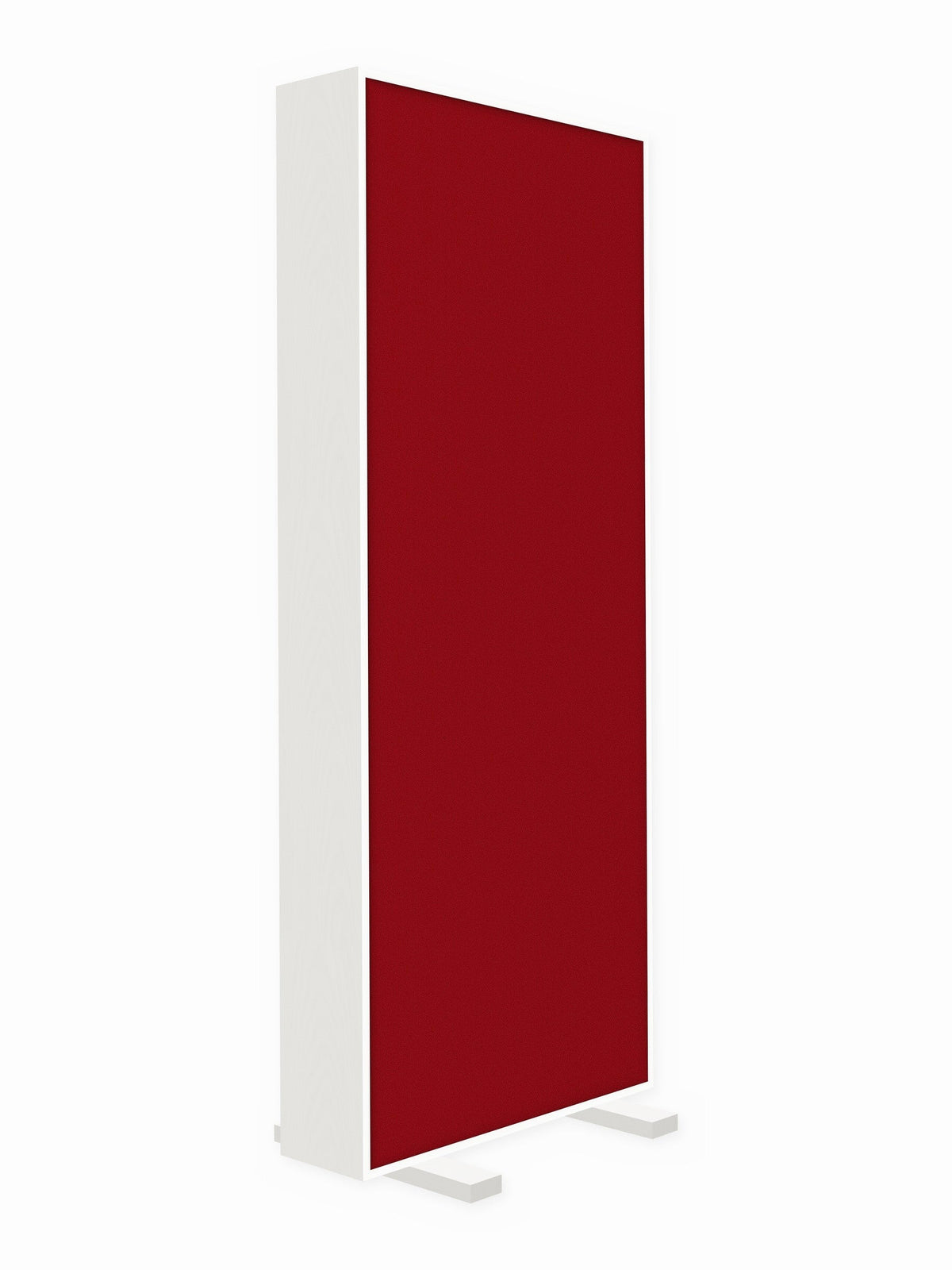 Painted pine free-standing gobo panel, 3 x 8 ft, Guilford of Maine Anchorage in Geranium