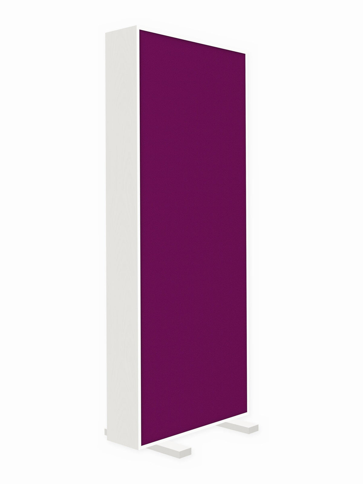 Painted pine free-standing gobo panel, 3 x 8 ft, Guilford of Maine Anchorage in Orchid