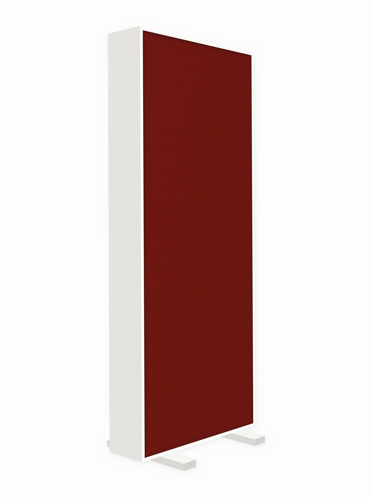 Painted pine free-standing gobo panel, 3 x 8 ft, Guilford of Maine Anchorage in Poppy