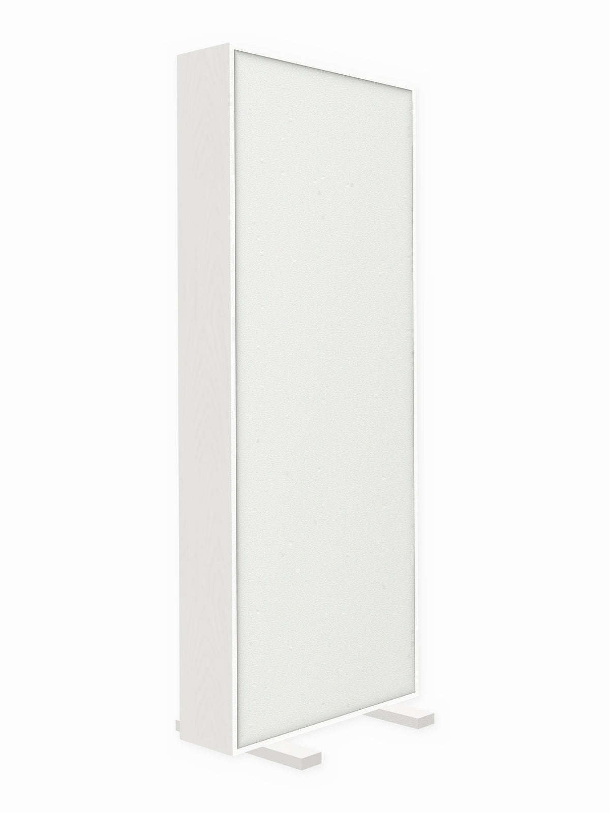 Painted pine free-standing gobo panel, 3 x 8 ft, Guilford of Maine Anchorage in White
