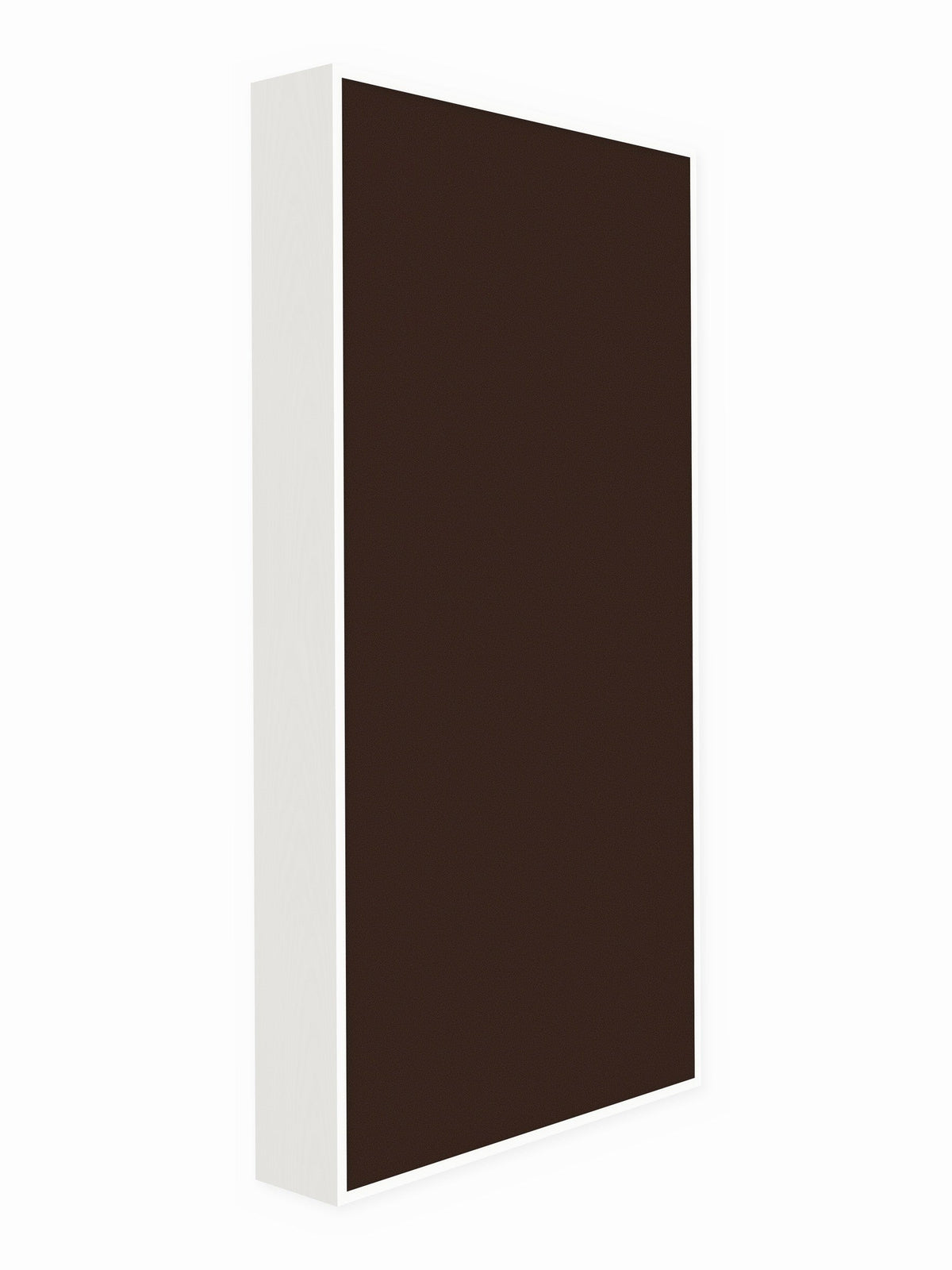Painted pine wood framed acoustic panel, 3 x 6 ft, Guilford of Maine Anchorage in Coffee Bean