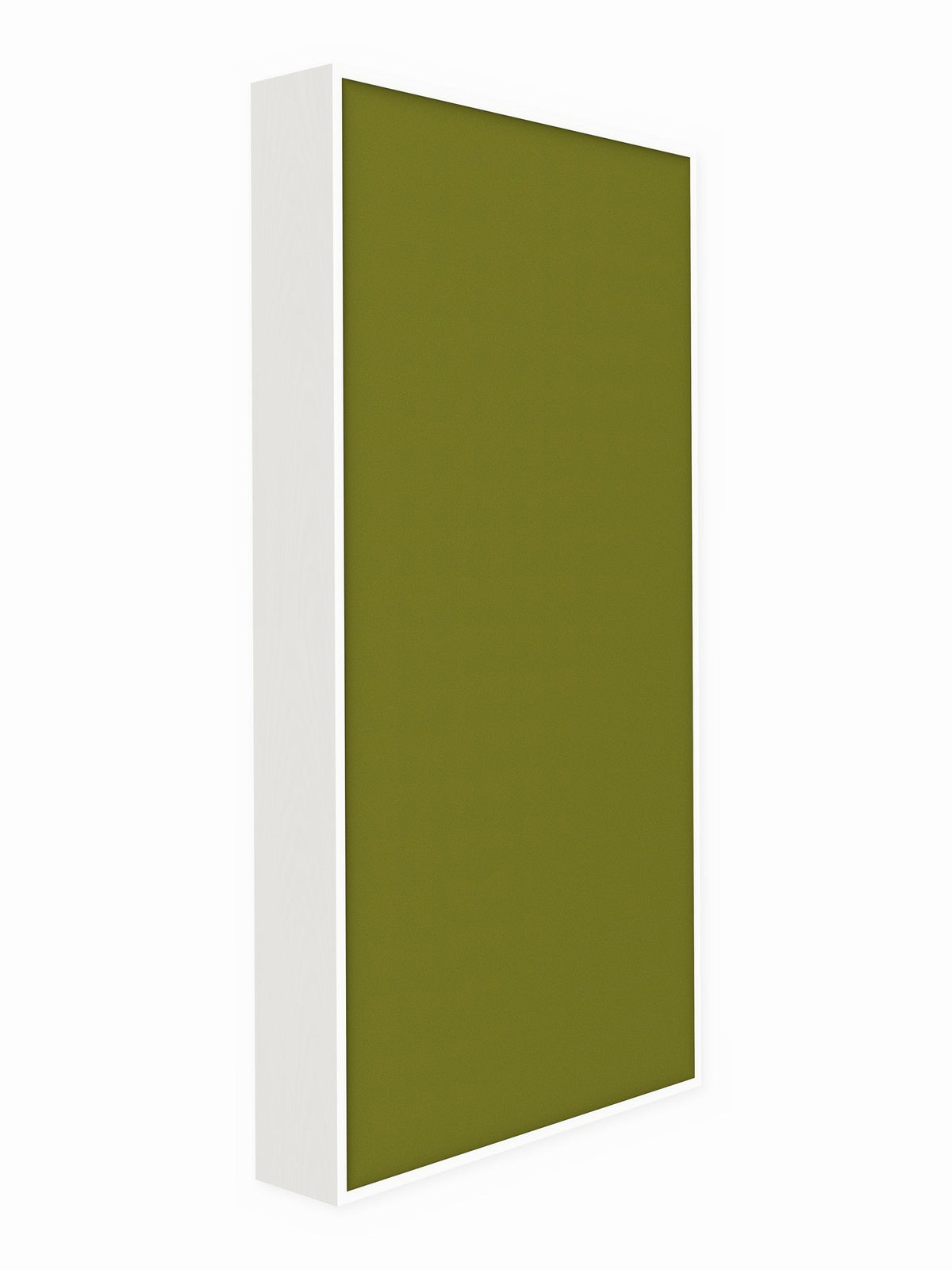 Painted pine wood framed acoustic panel, 3 x 6 ft, Guilford of Maine Anchorage in Green Apple
