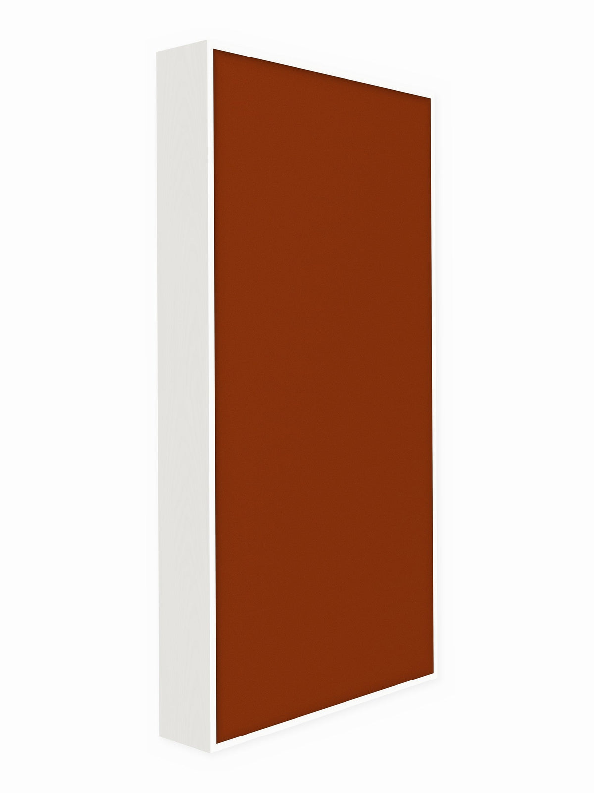 Painted pine wood framed acoustic panel, 3 x 6 ft, Guilford of Maine Anchorage in Pumpkin