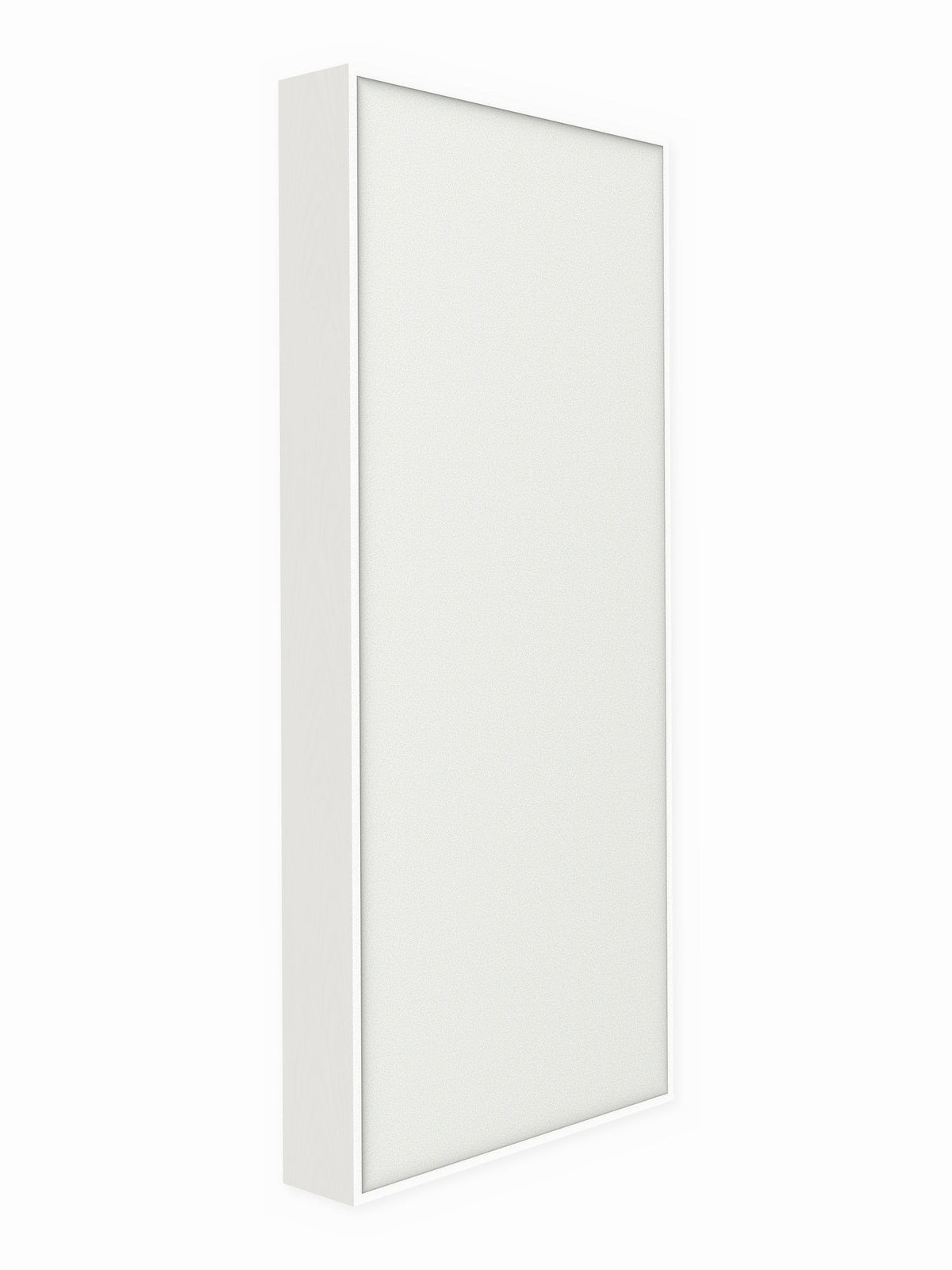 Painted pine wood framed acoustic panel, 3 x 7 ft, Guilford of Maine Anchorage in White