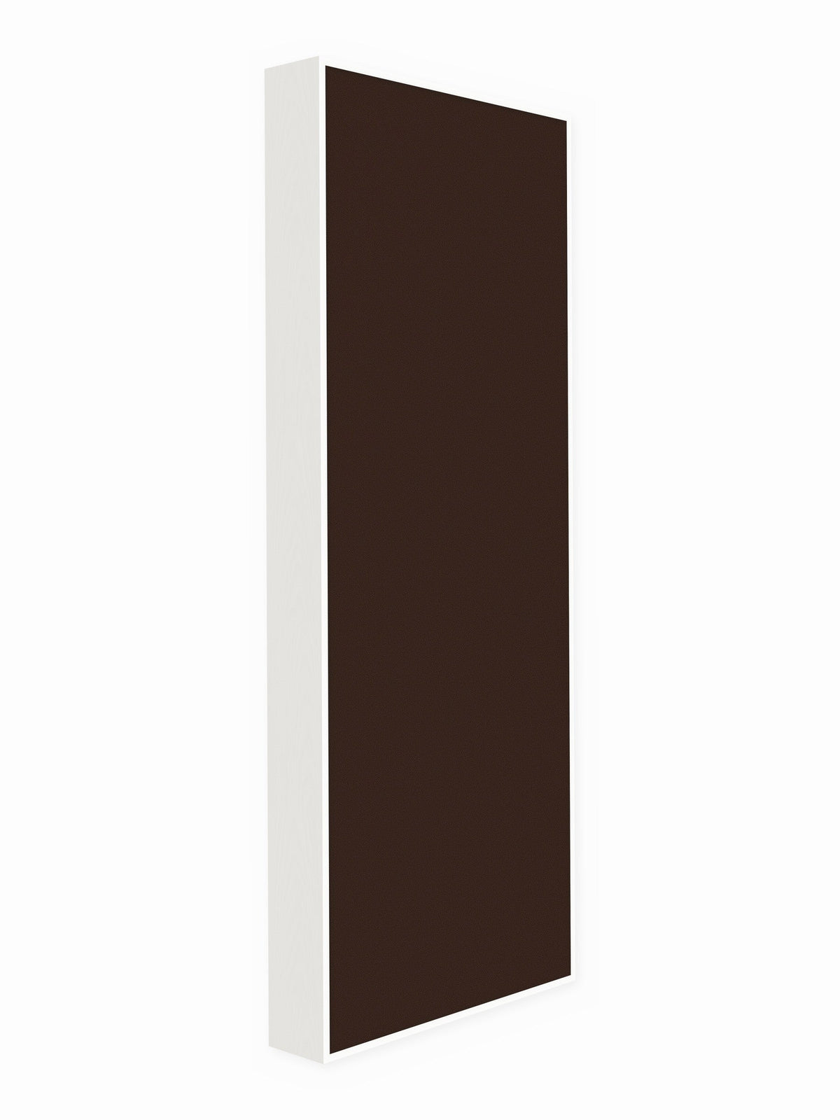 Painted pine wood framed acoustic panel, 3 x 8 ft, Guilford of Maine Anchorage in Coffee Bean