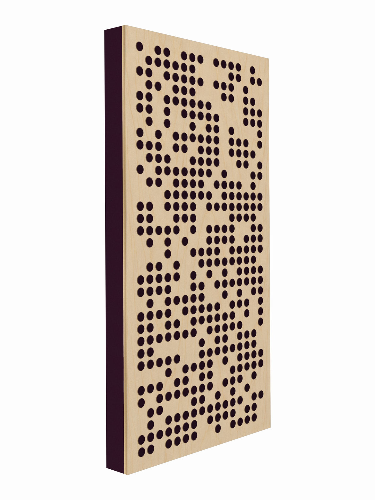 Pulse Scatter Face Mid / High Acoustic Panel - Air - 2 x 4' - Aubergine