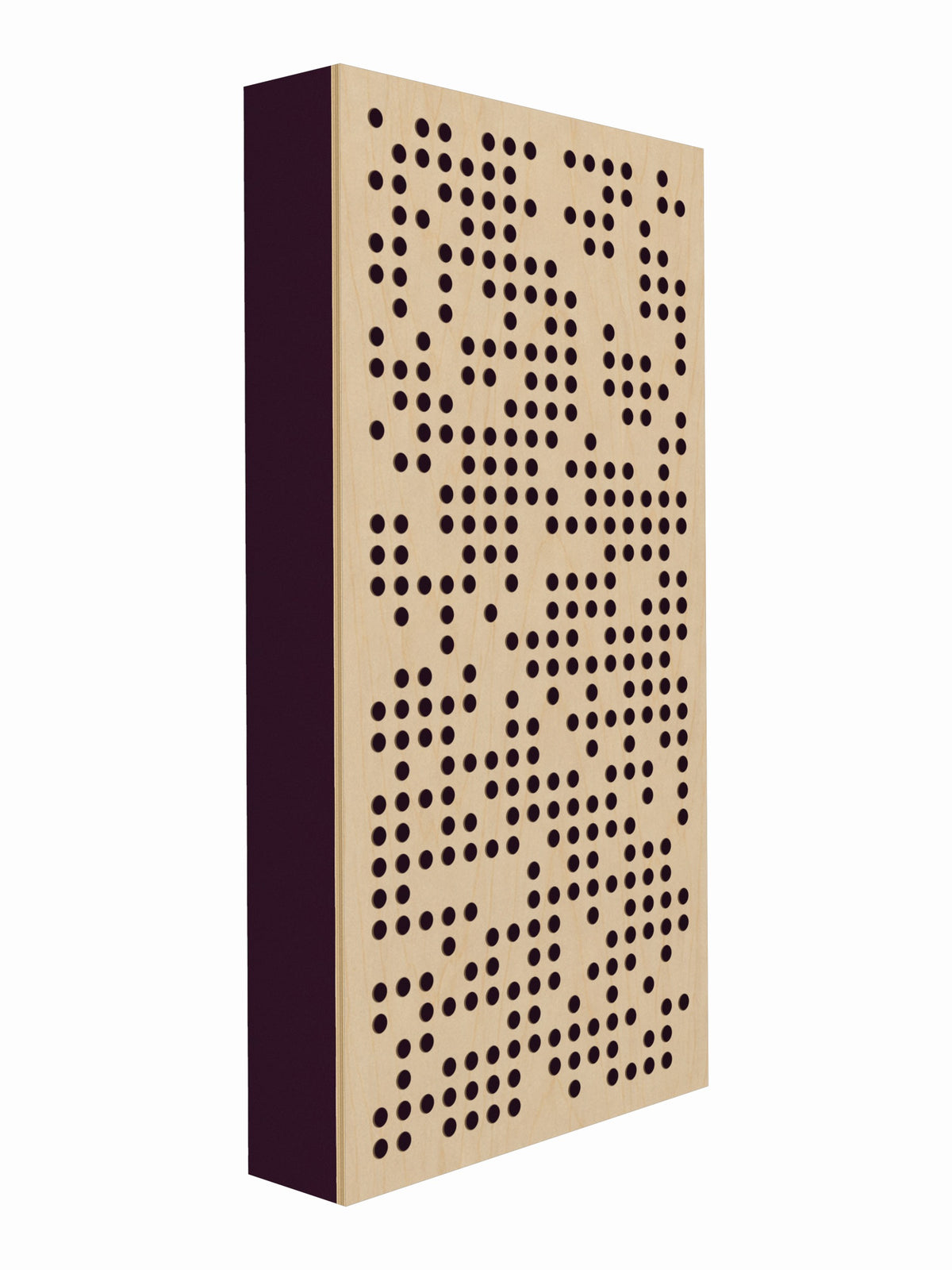 Pulse Scatter Face Broadband Acoustic Panel - Bright - 2 x 4' - Aubergine