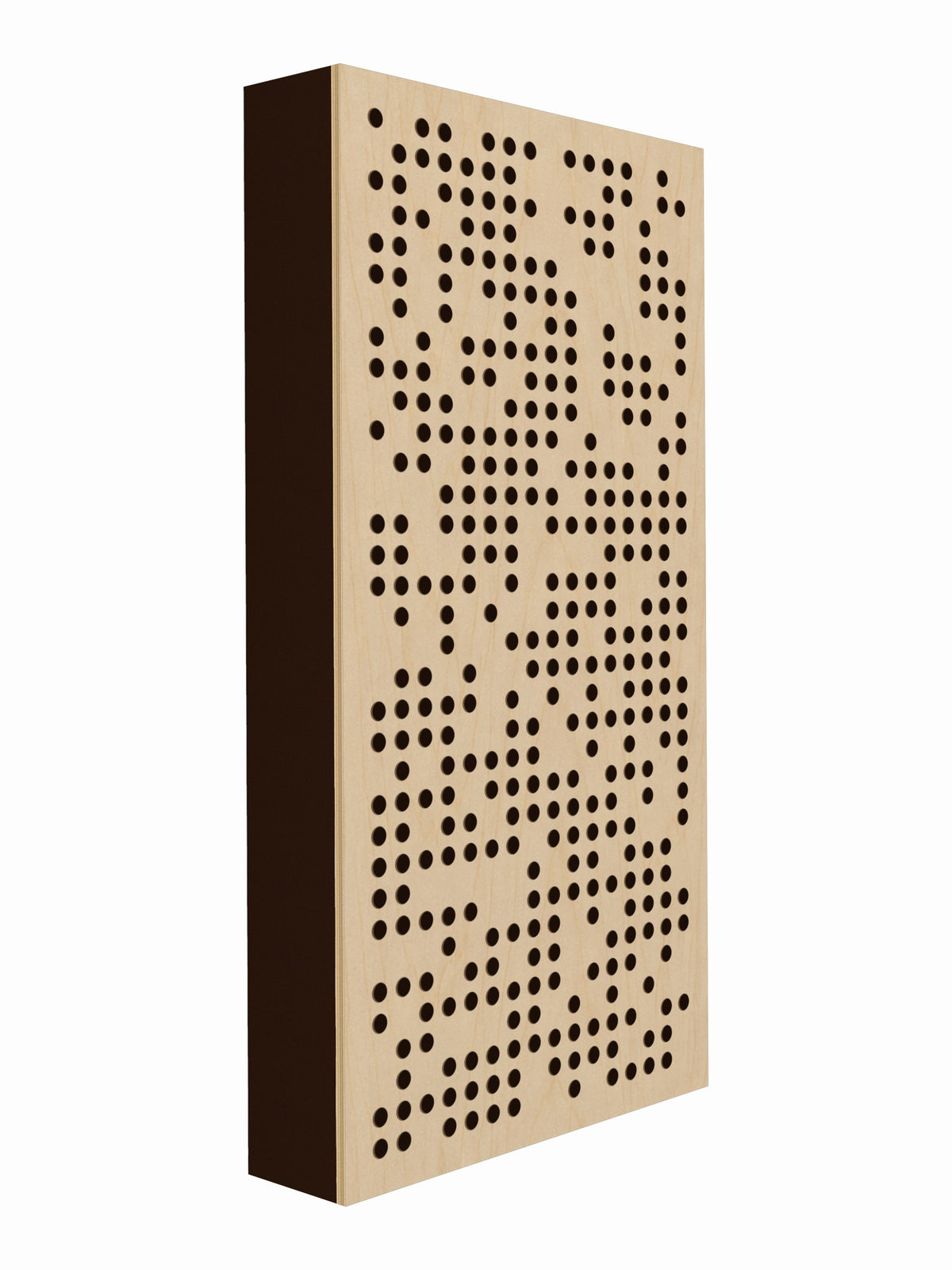 Pulse Scatter Face Broadband Acoustic Panel - Bright - 2 x 4' - Coffee Bean