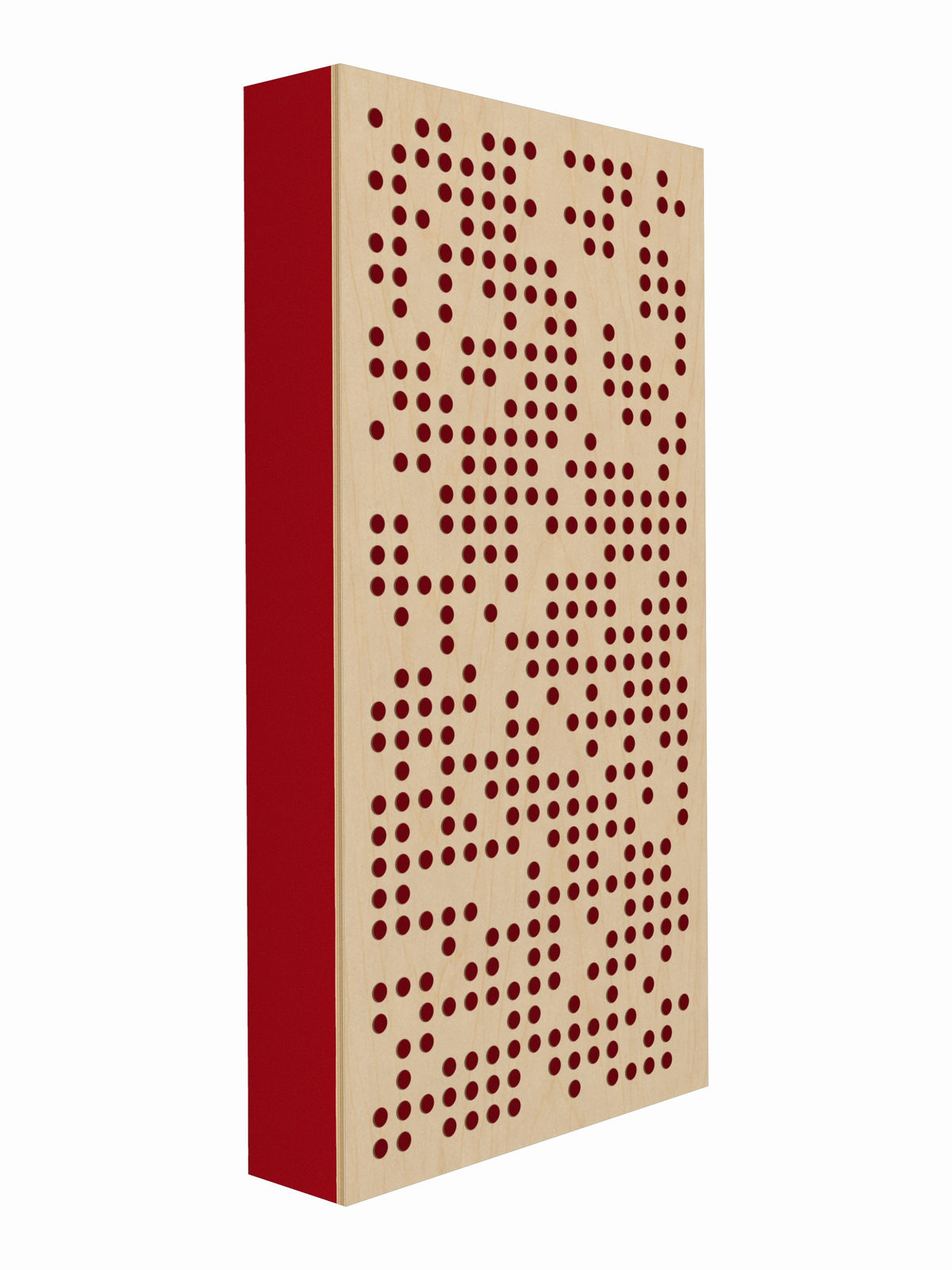 Pulse Scatter Face Broadband Acoustic Panel - Bright - 2 x 4' - Geranium