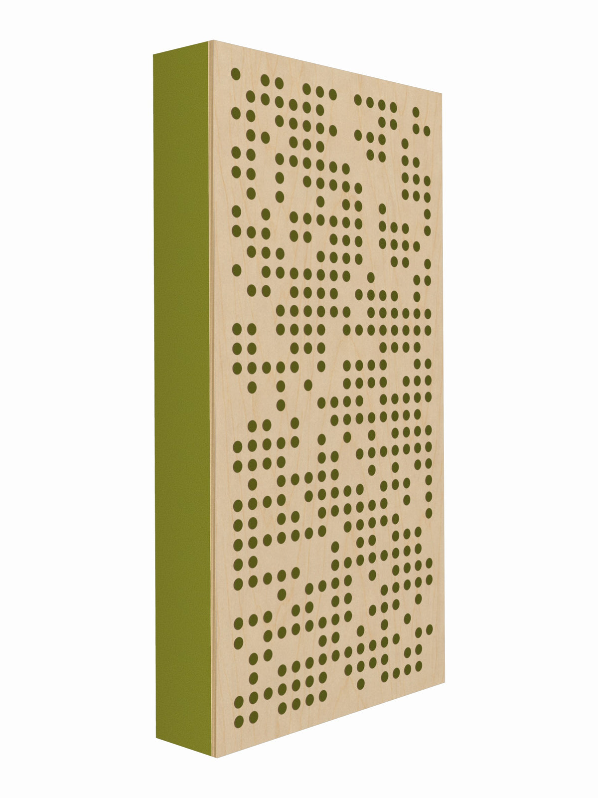 Pulse Scatter Face Broadband Acoustic Panel - Bright - 2 x 4' - Green Apple