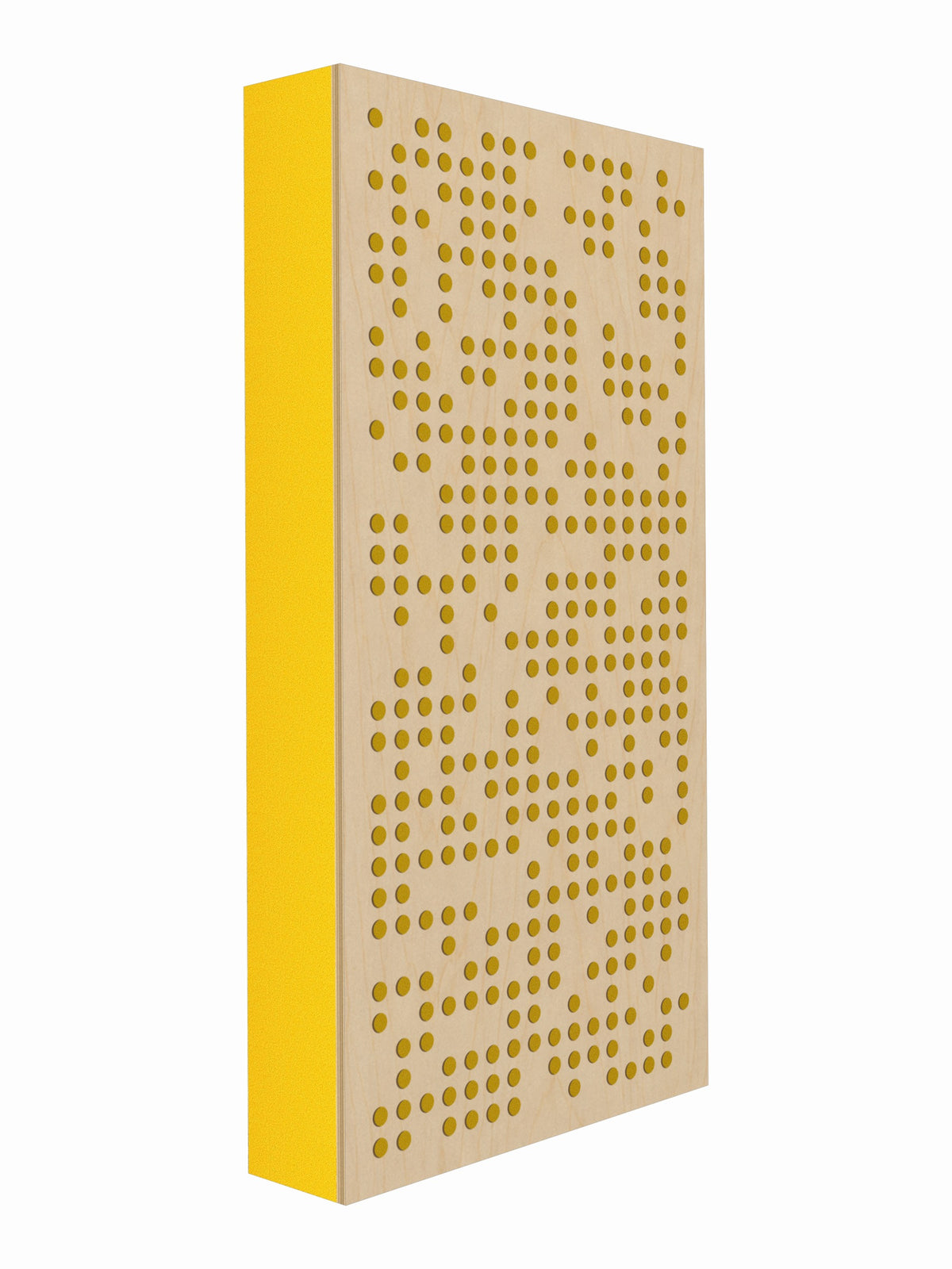 Pulse Scatter Face Broadband Acoustic Panel - Bright - 2 x 4' - Lemon