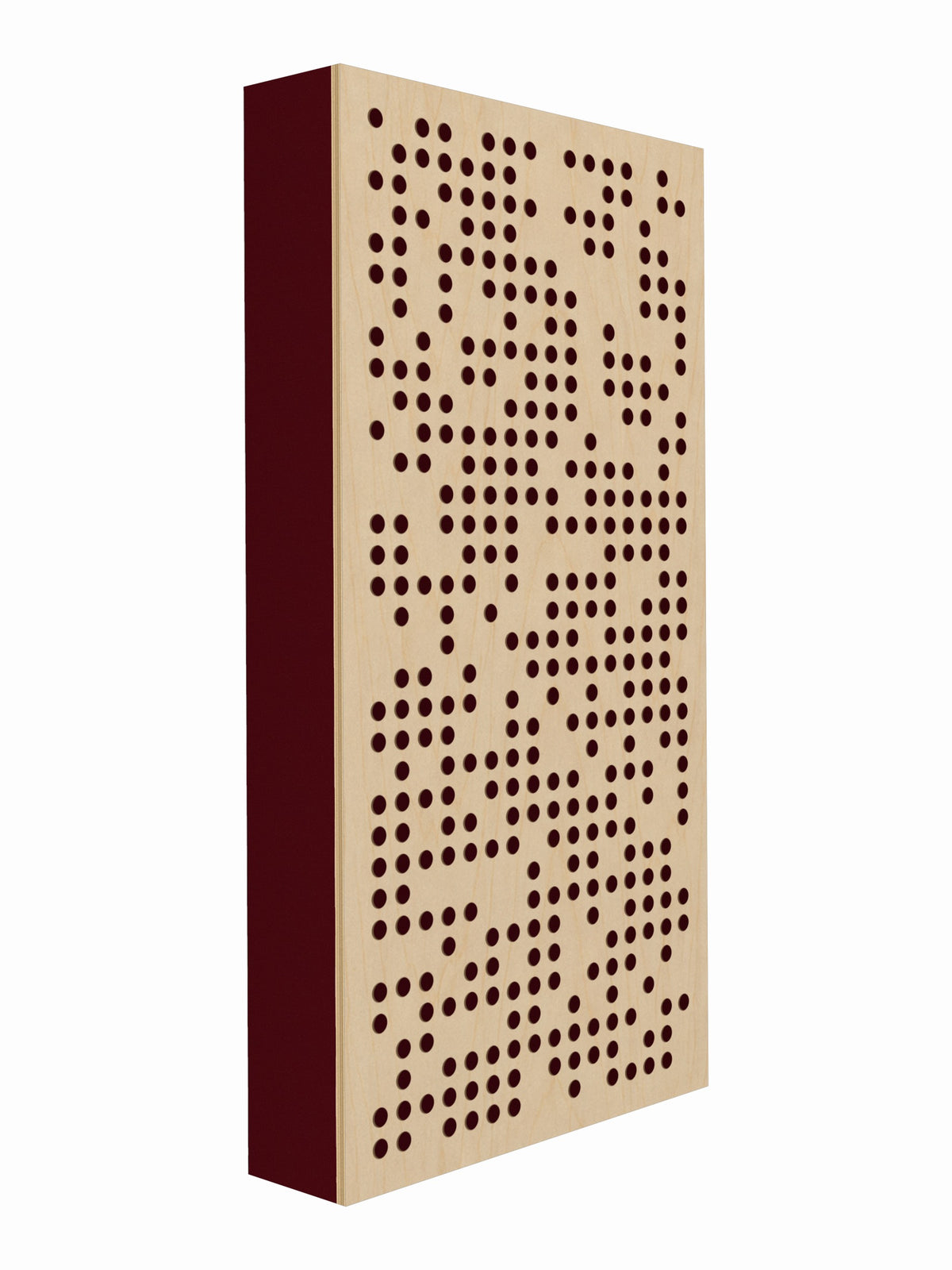 Pulse Scatter Face Broadband Acoustic Panel - Bright - 2 x 4' - Mulberry