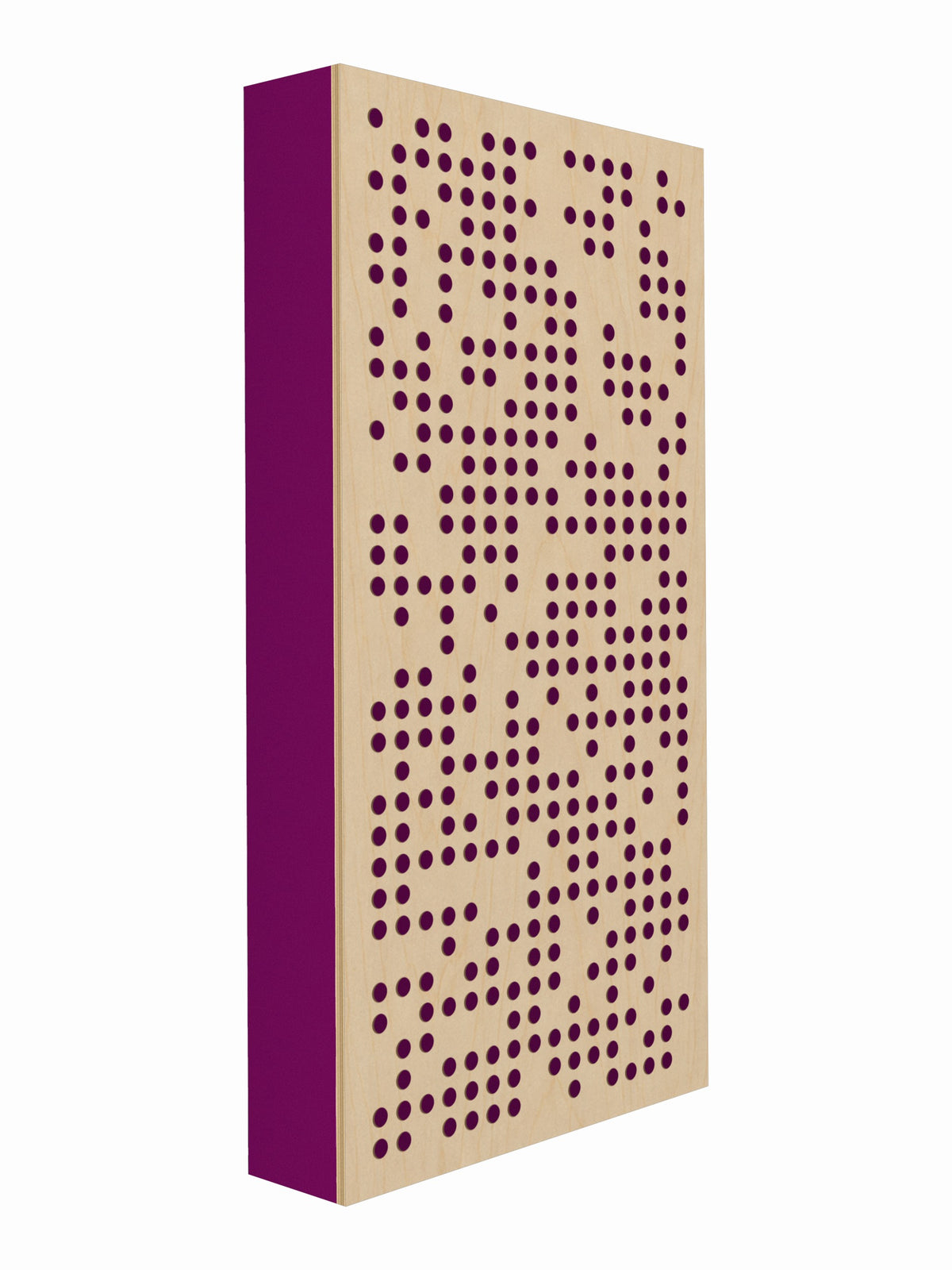 Pulse Scatter Face Broadband Acoustic Panel - Bright - 2 x 4' - Orchid