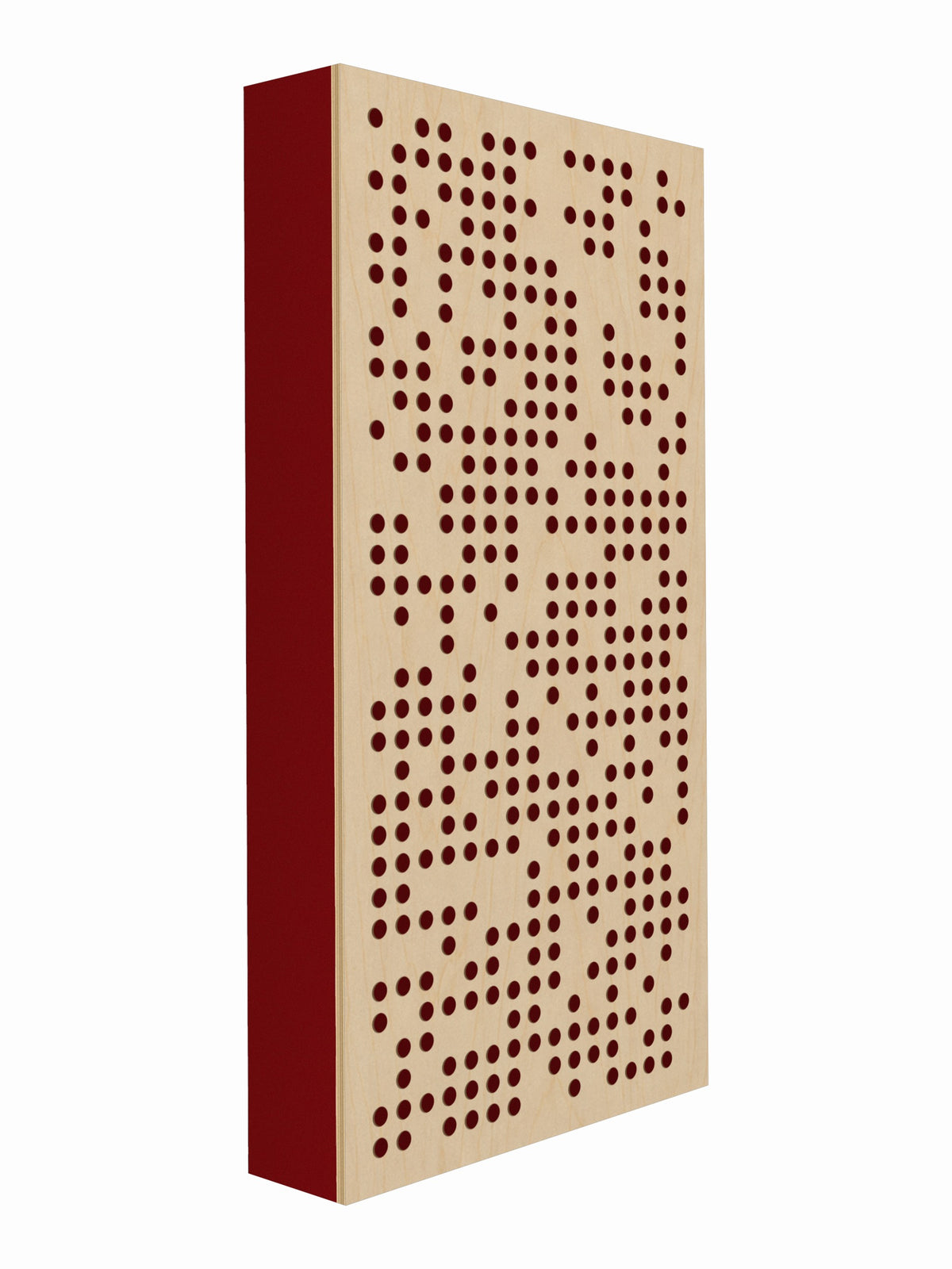 Pulse Scatter Face Broadband Acoustic Panel - Bright - 2 x 4' - Red Delicious