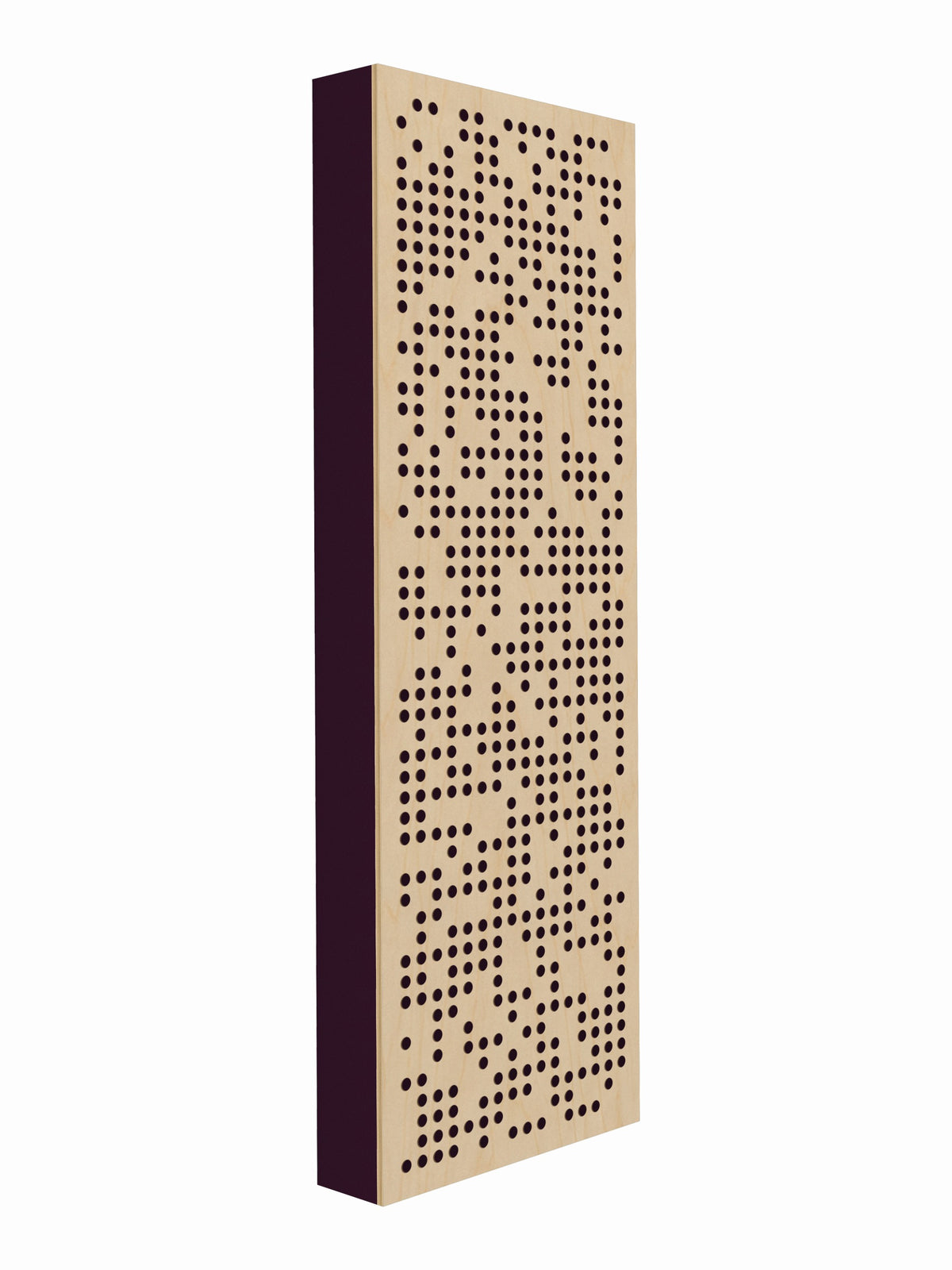 Pulse Scatter Face Broadband Acoustic Panel - Bright - 2 x 6' - Aubergine