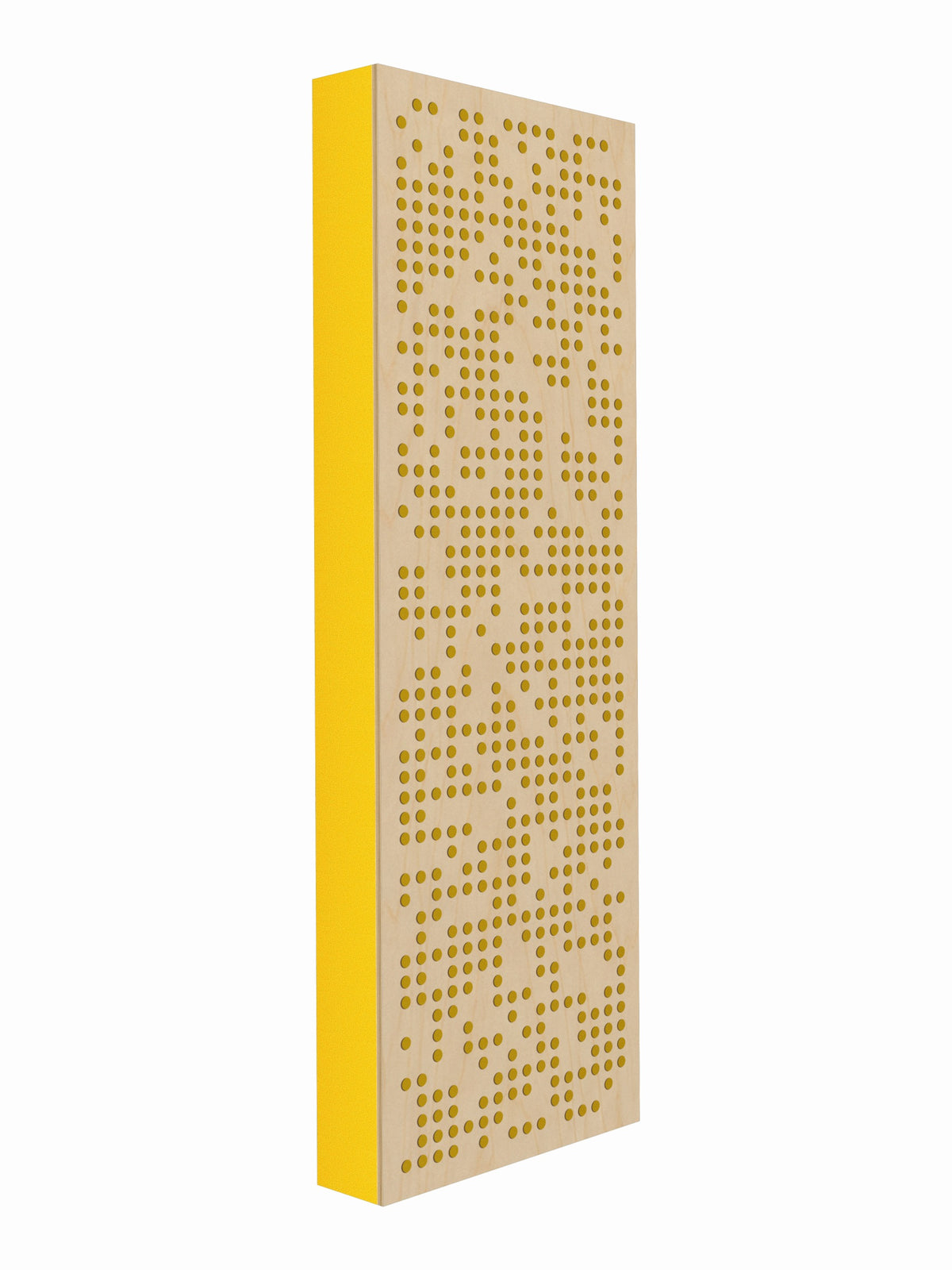 Pulse Scatter Face Broadband Acoustic Panel - Bright - 2 x 6' - Lemon