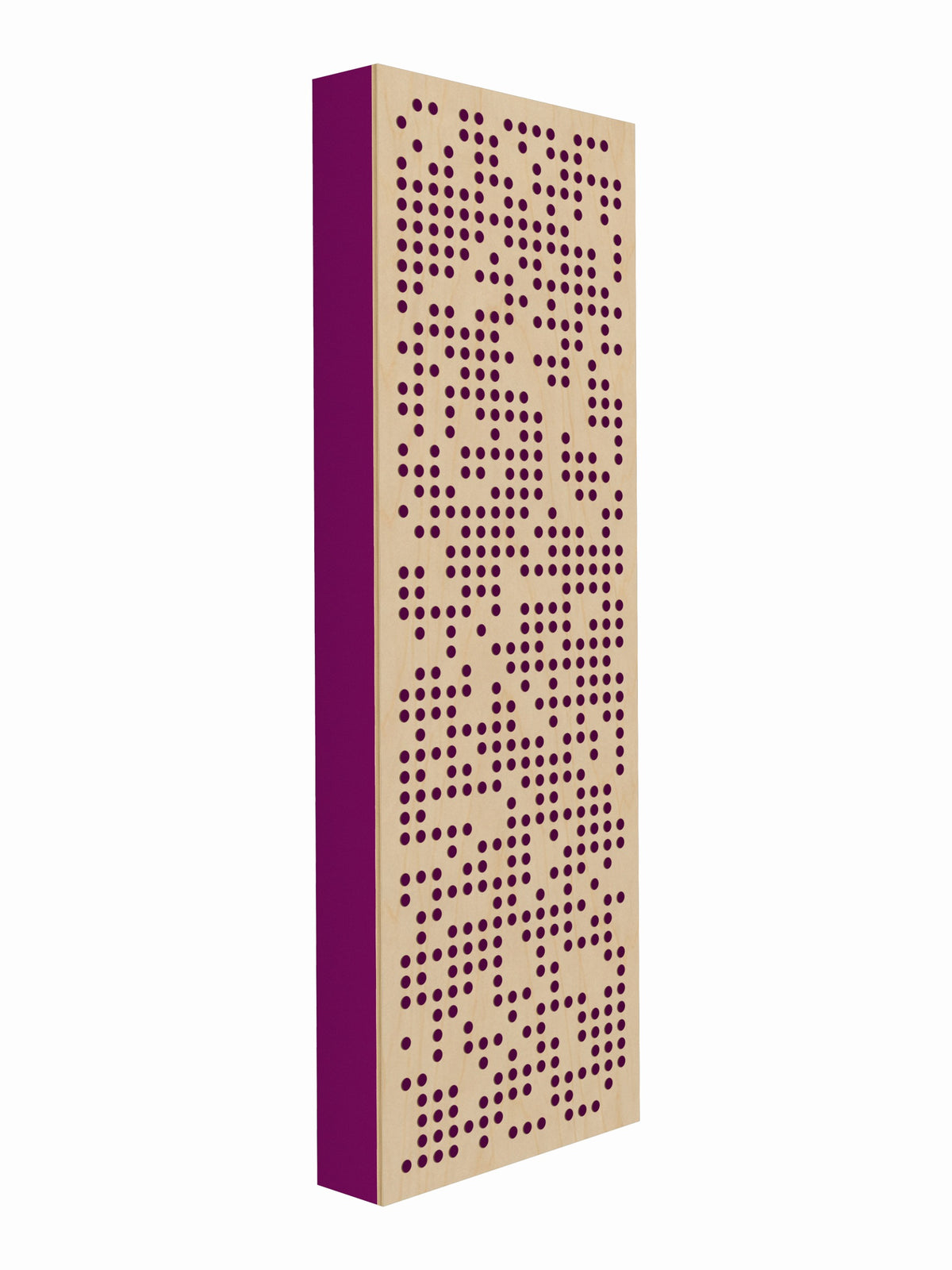 Pulse Scatter Face Broadband Acoustic Panel - Bright - 2 x 6' - Orchid