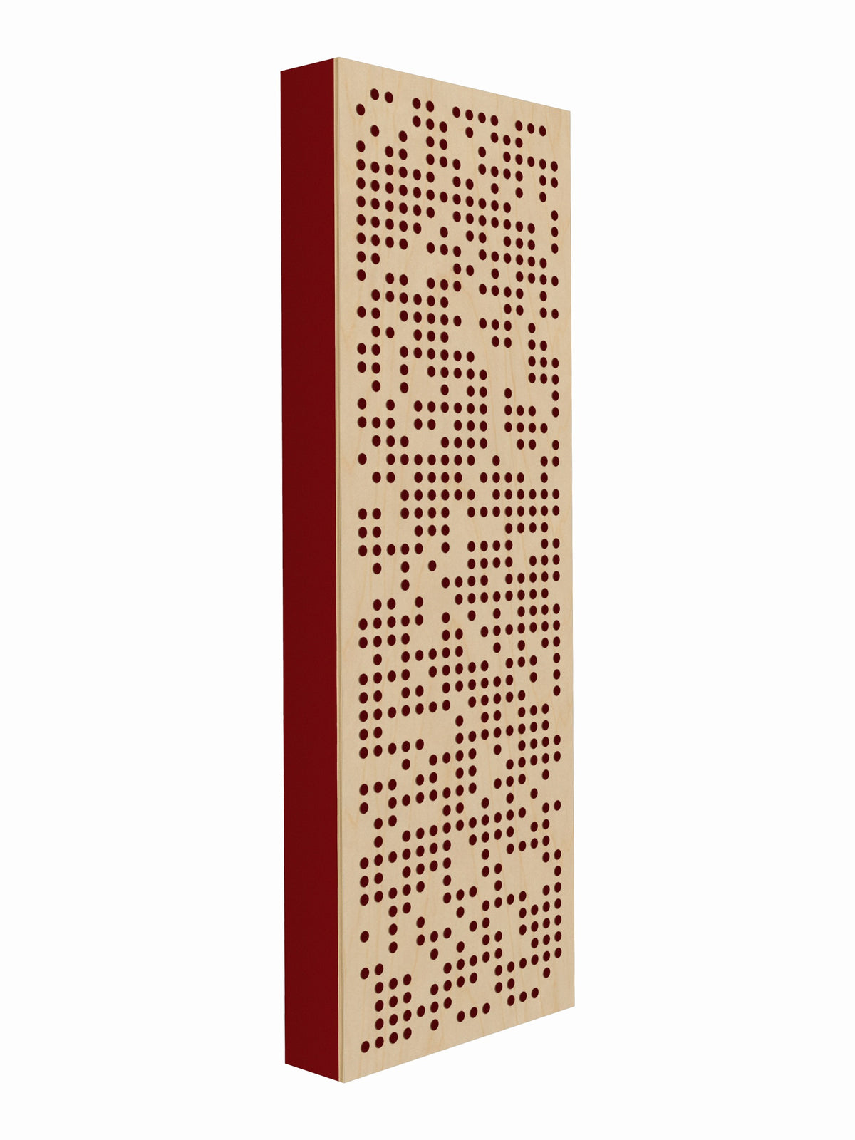 Pulse Scatter Face Broadband Acoustic Panel - Bright - 2 x 6' - Red Delicious
