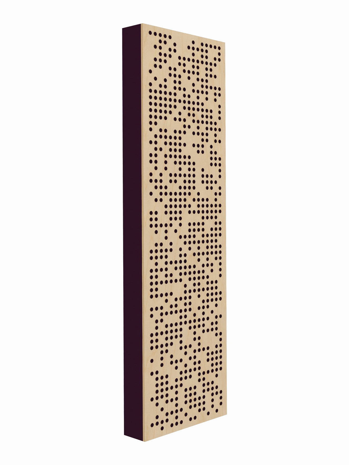 Pulse Scatter Face Broadband Acoustic Panel - Bright - 2 x 7' - Aubergine